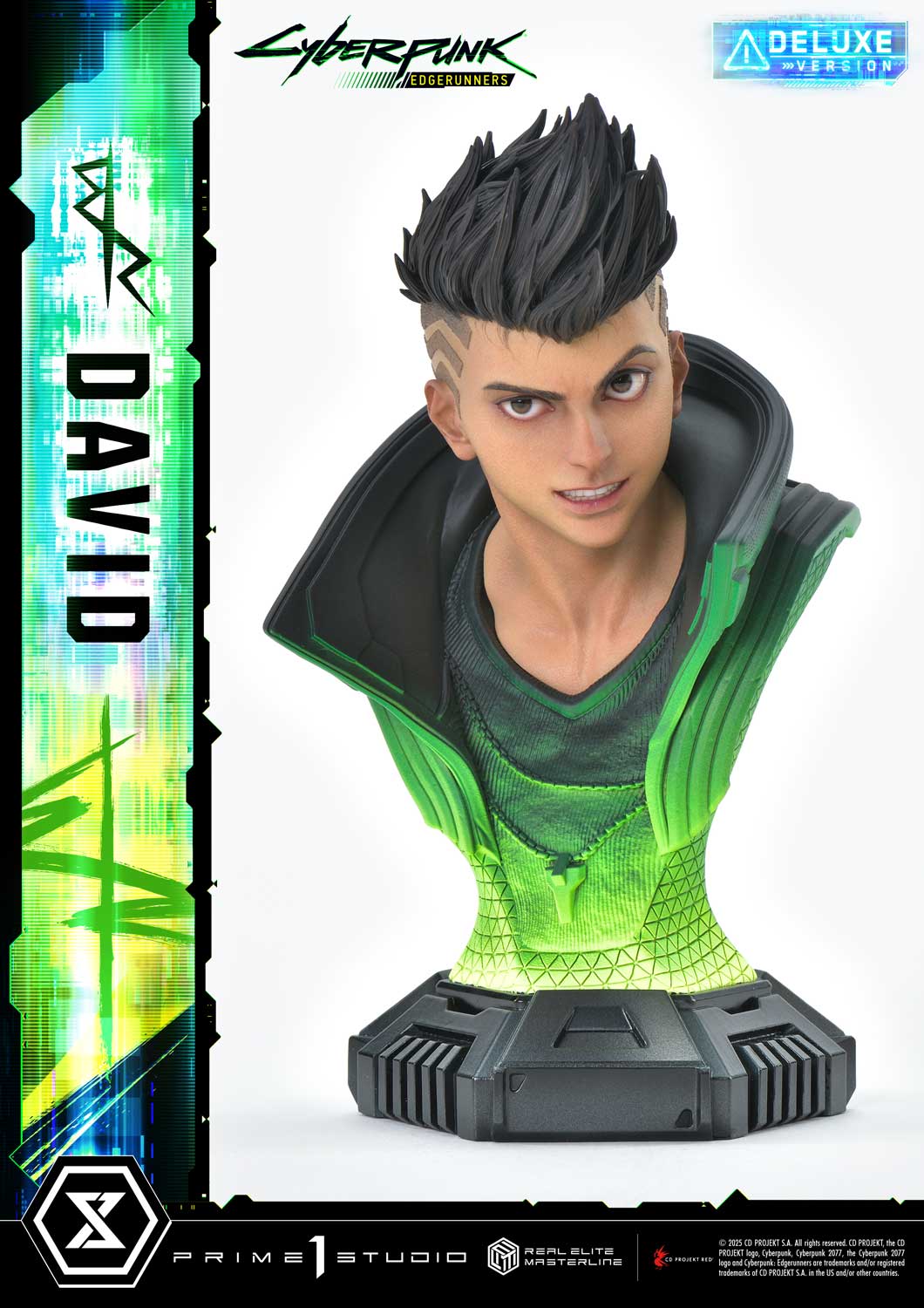 PRE-ORDER Prime 1 Studio - Real Elite Masterline - Cyberpunk: Edgerunners - David: Deluxe Bonus Version 1/4