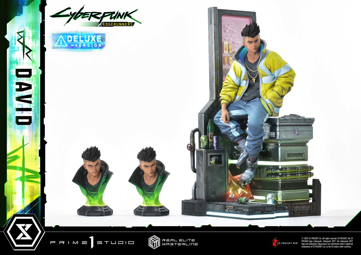 PRE-ORDER Prime 1 Studio - Real Elite Masterline - Cyberpunk: Edgerunners - David: Deluxe Bonus Version 1/4