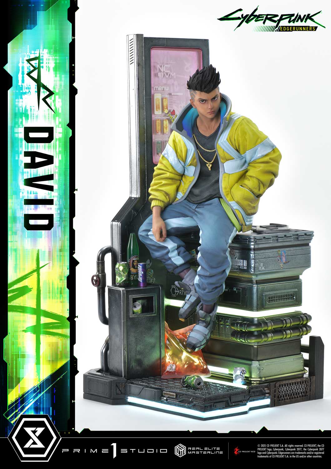 PRE-ORDER Prime 1 Studio - Real Elite Masterline - Cyberpunk: Edgerunners - David: Deluxe Bonus Version 1/4