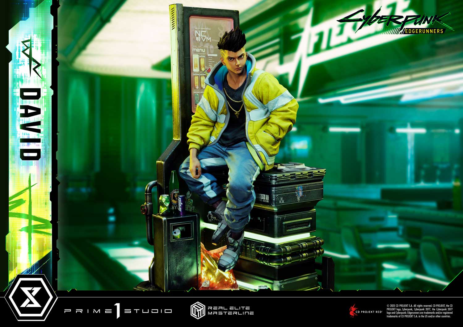 PRE-ORDER Prime 1 Studio - Real Elite Masterline - Cyberpunk: Edgerunners - David: Deluxe Bonus Version 1/4