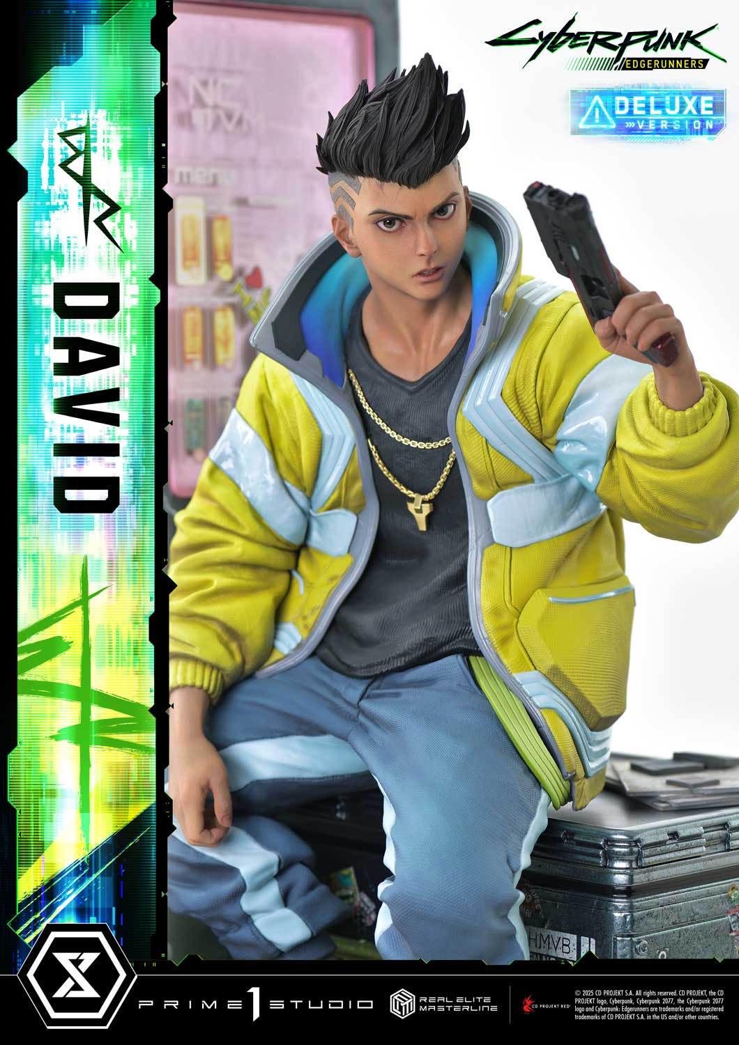 PRE-ORDER Prime 1 Studio - Real Elite Masterline - Cyberpunk: Edgerunners - David: Deluxe Bonus Version 1/4