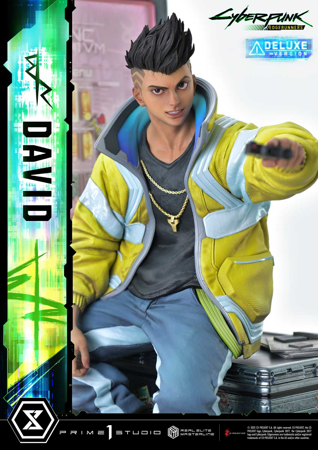 PRE-ORDER Prime 1 Studio - Real Elite Masterline - Cyberpunk: Edgerunners - David: Deluxe Bonus Version 1/4