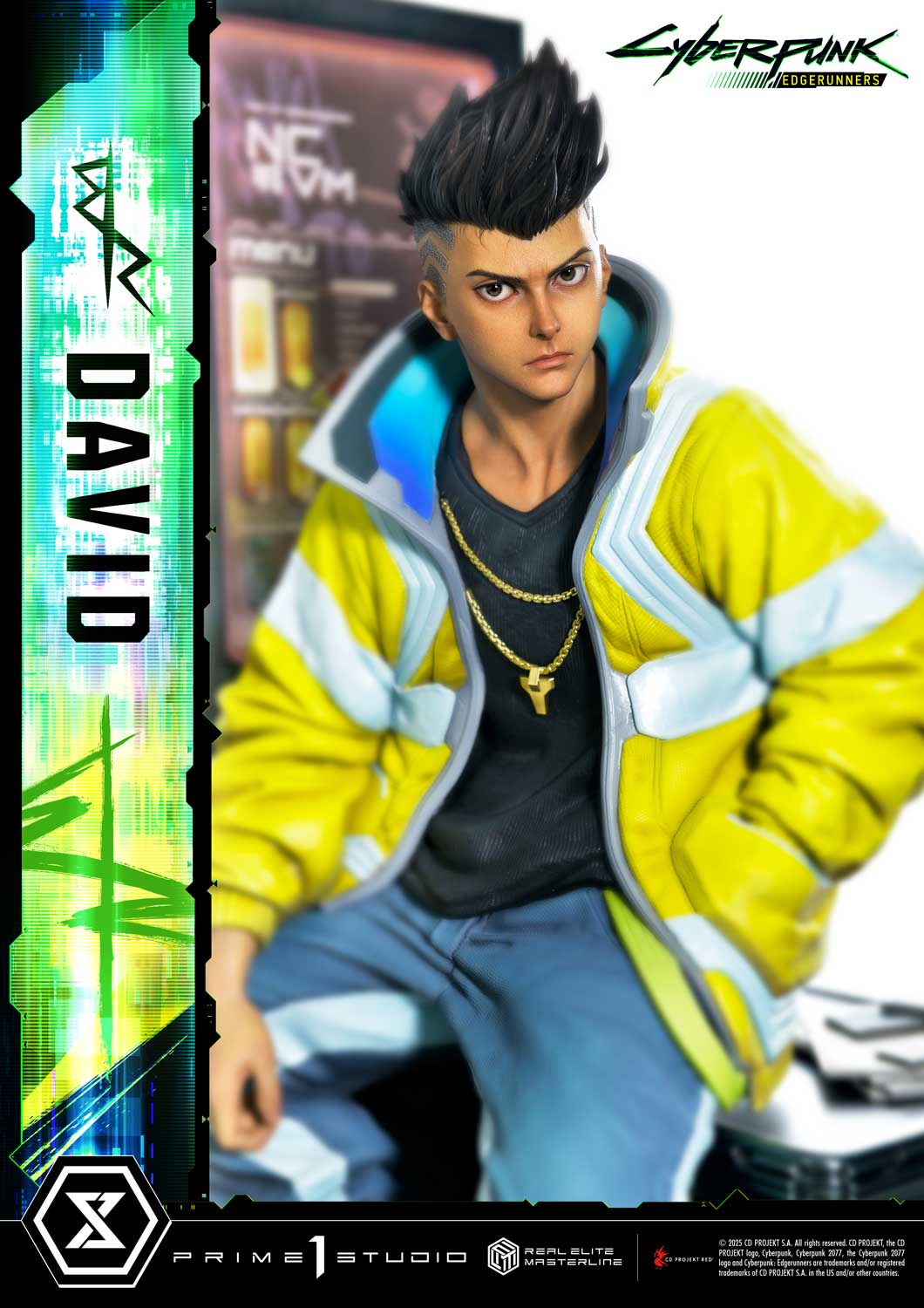 PRE-ORDER Prime 1 Studio - Real Elite Masterline - Cyberpunk: Edgerunners - David: Deluxe Bonus Version 1/4