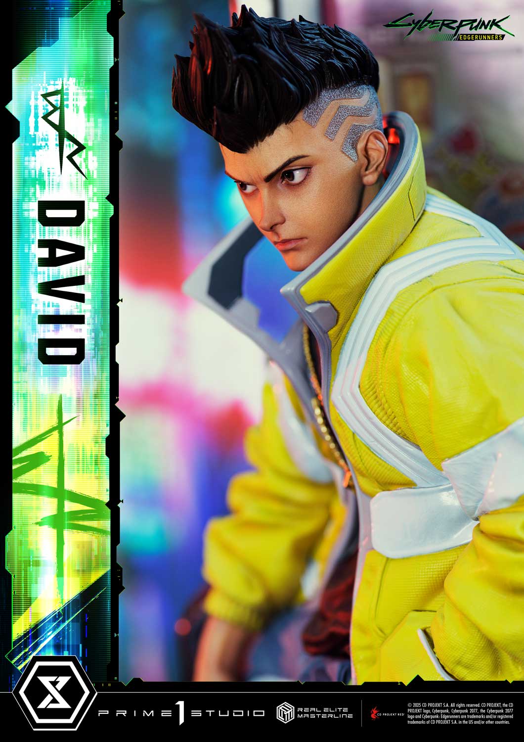 PRE-ORDER Prime 1 Studio - Real Elite Masterline - Cyberpunk: Edgerunners - David: Deluxe Bonus Version 1/4