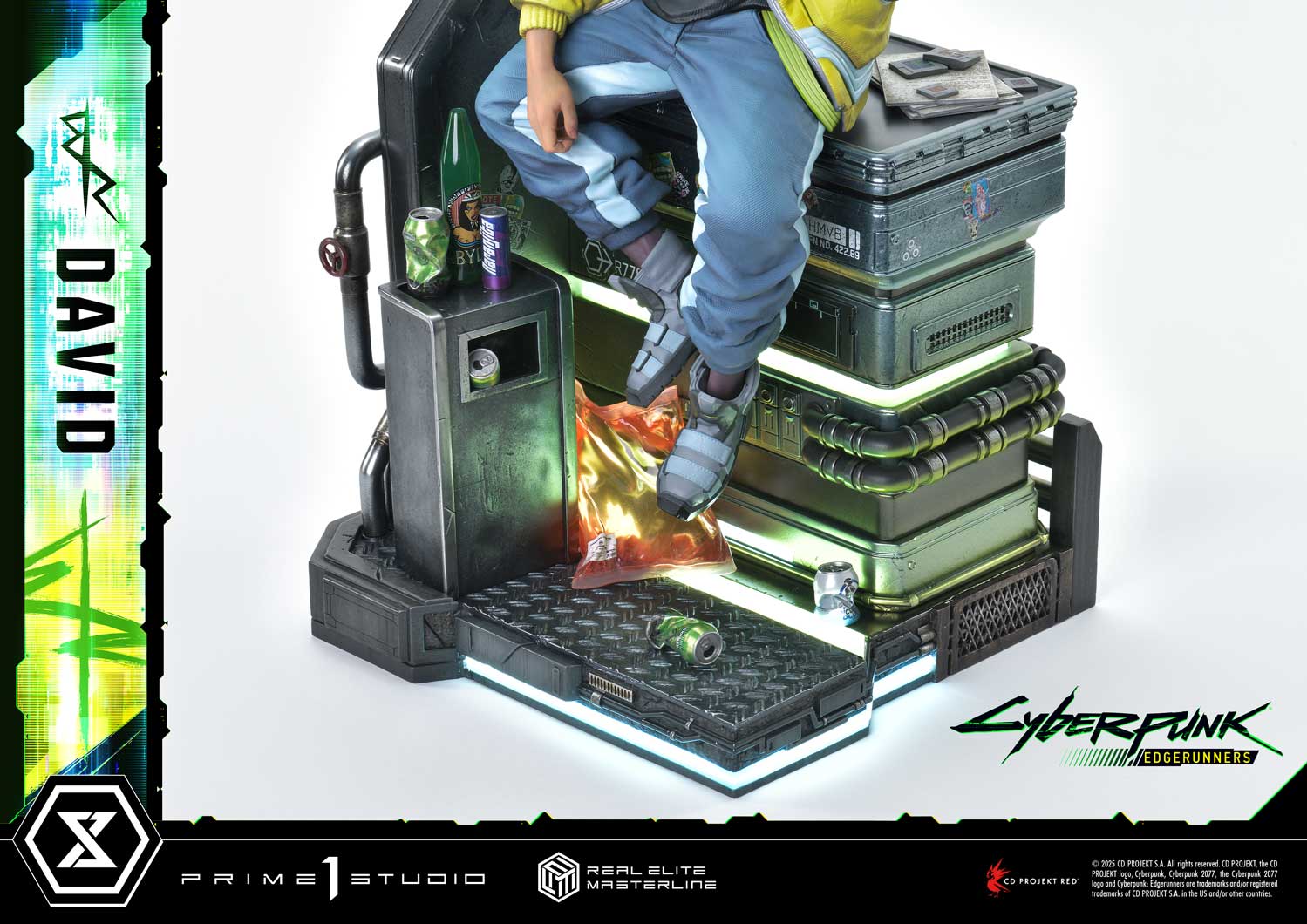 PRE-ORDER Prime 1 Studio - Real Elite Masterline - Cyberpunk: Edgerunners - David: Deluxe Bonus Version 1/4