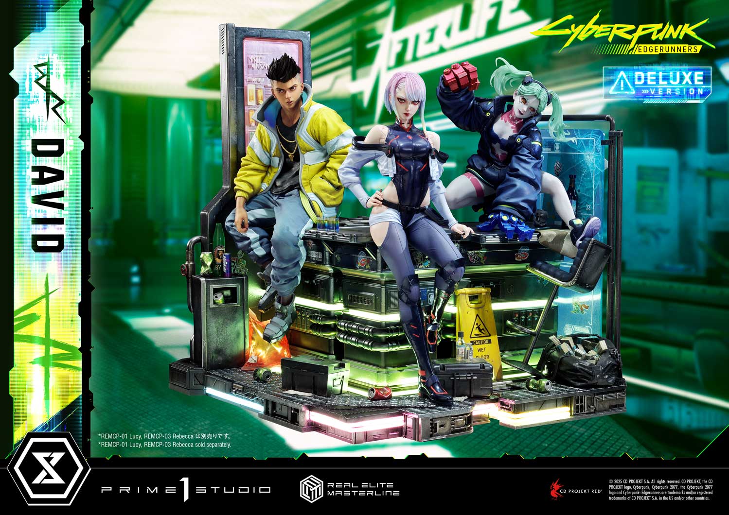 PRE-ORDER Prime 1 Studio - Real Elite Masterline - Cyberpunk: Edgerunners - David: Deluxe Bonus Version 1/4