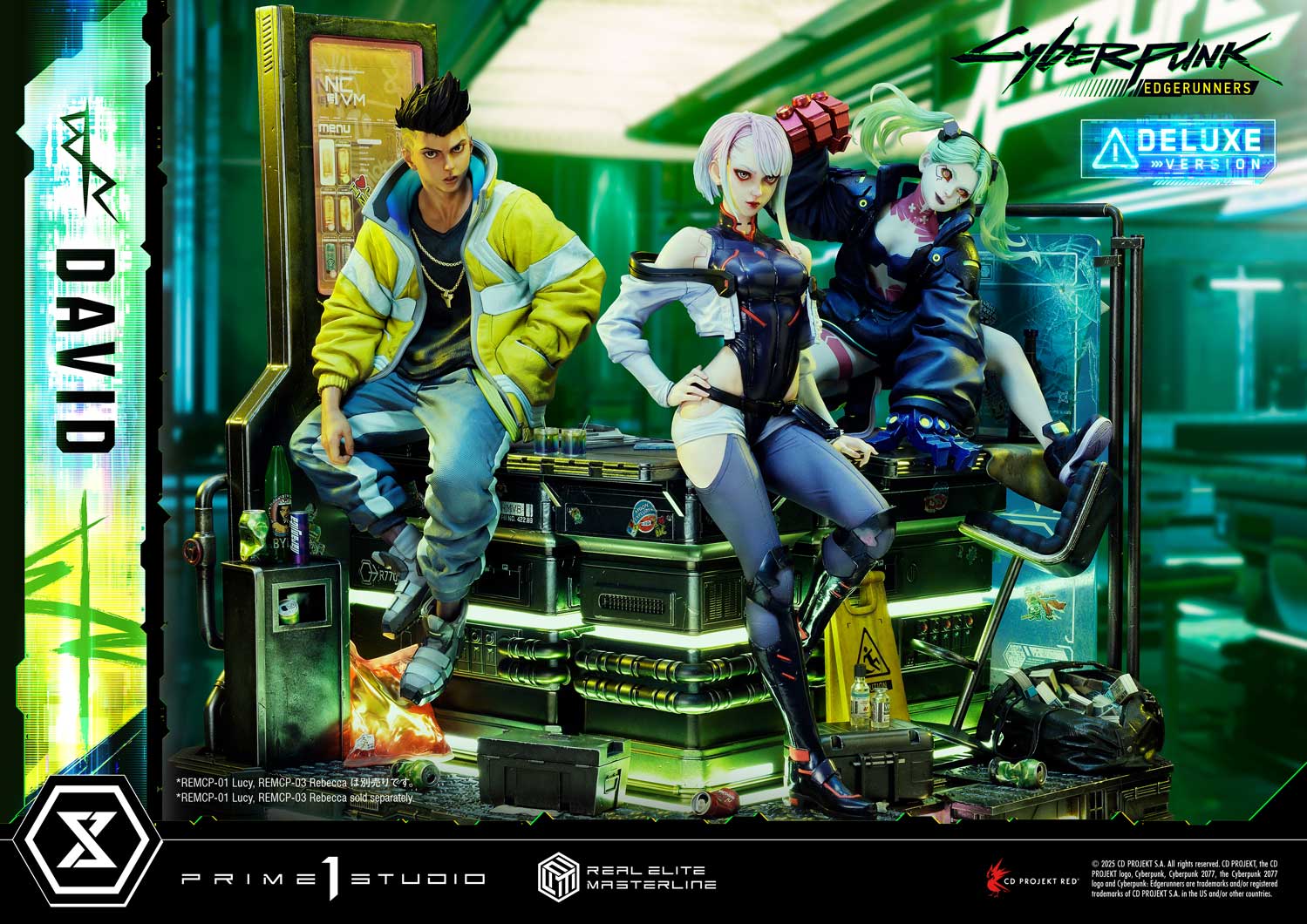 PRE-ORDER Prime 1 Studio - Real Elite Masterline - Cyberpunk: Edgerunners - David: Deluxe Bonus Version 1/4