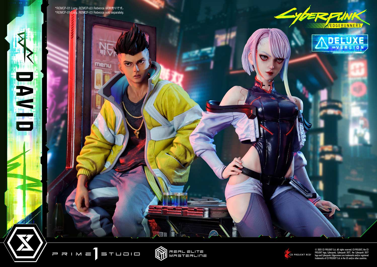 PRE-ORDER Prime 1 Studio - Real Elite Masterline - Cyberpunk: Edgerunners - David: Deluxe Bonus Version 1/4