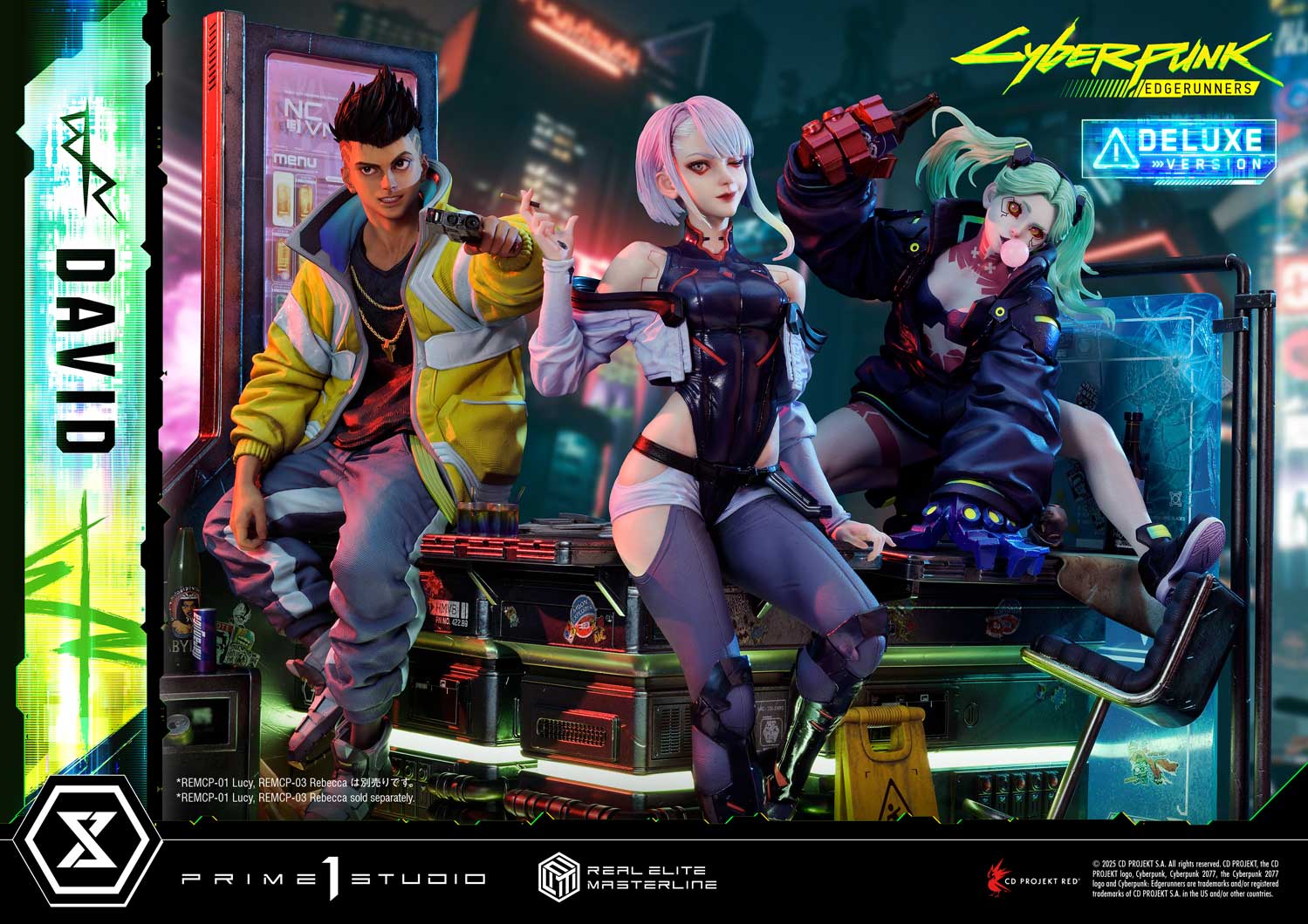 PRE-ORDER Prime 1 Studio - Real Elite Masterline - Cyberpunk: Edgerunners - David: Deluxe Bonus Version 1/4