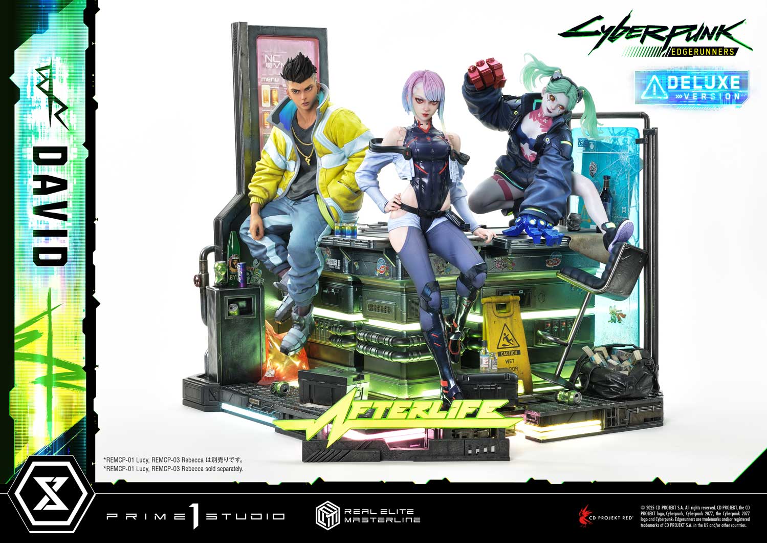 PRE-ORDER Prime 1 Studio - Real Elite Masterline - Cyberpunk: Edgerunners - David: Deluxe Bonus Version 1/4