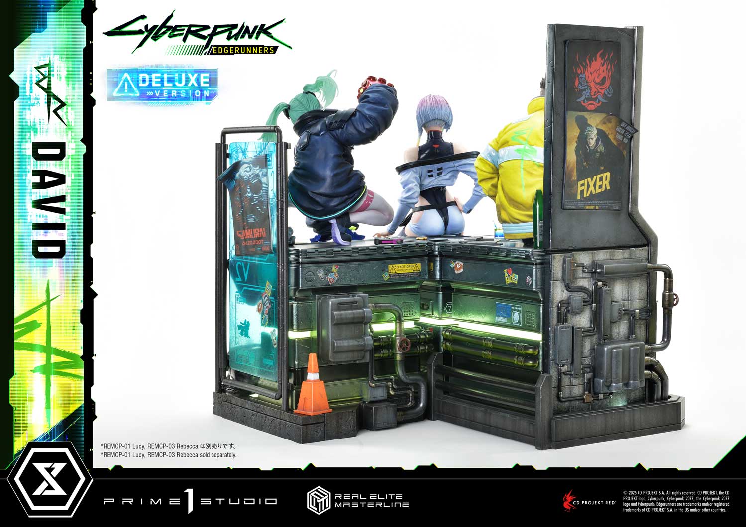 PRE-ORDER Prime 1 Studio - Real Elite Masterline - Cyberpunk: Edgerunners - David: Deluxe Bonus Version 1/4