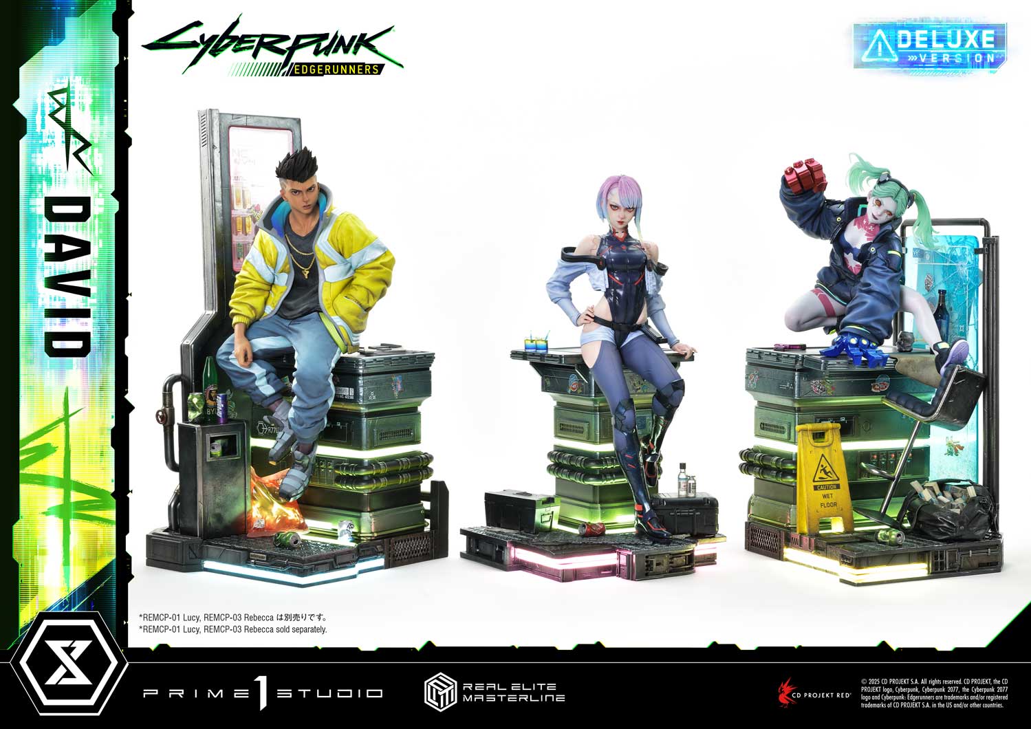 PRE-ORDER Prime 1 Studio - Real Elite Masterline - Cyberpunk: Edgerunners - David: Deluxe Bonus Version 1/4