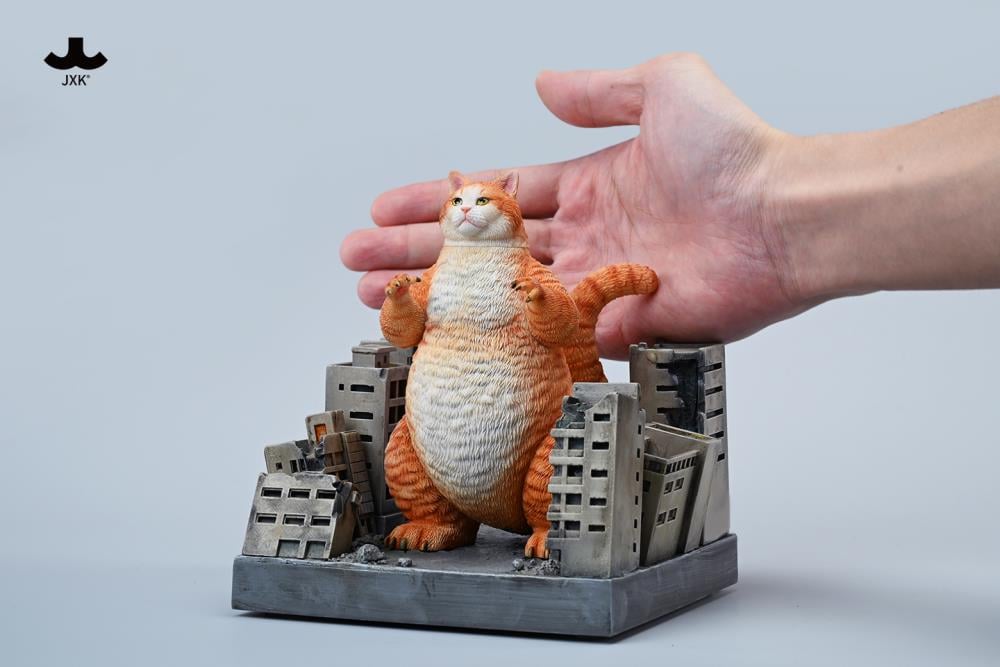 PRE-ORDER JXK Studio - Kitty Kaiju - Meowzilla: Destroyed City Diorama