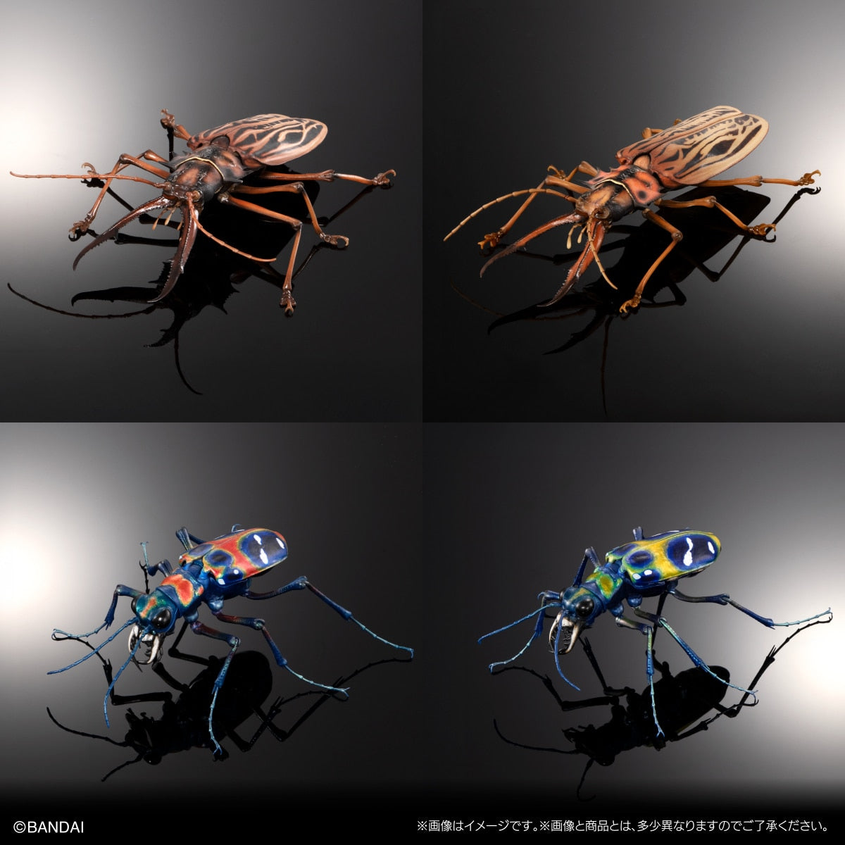 IN-STOCK Bandai - The Diversity of Life on Earth - Advance Sabertooth Longhorn Beetle and Tiger Beetle Display Stand Set [EXCLUSIVE]