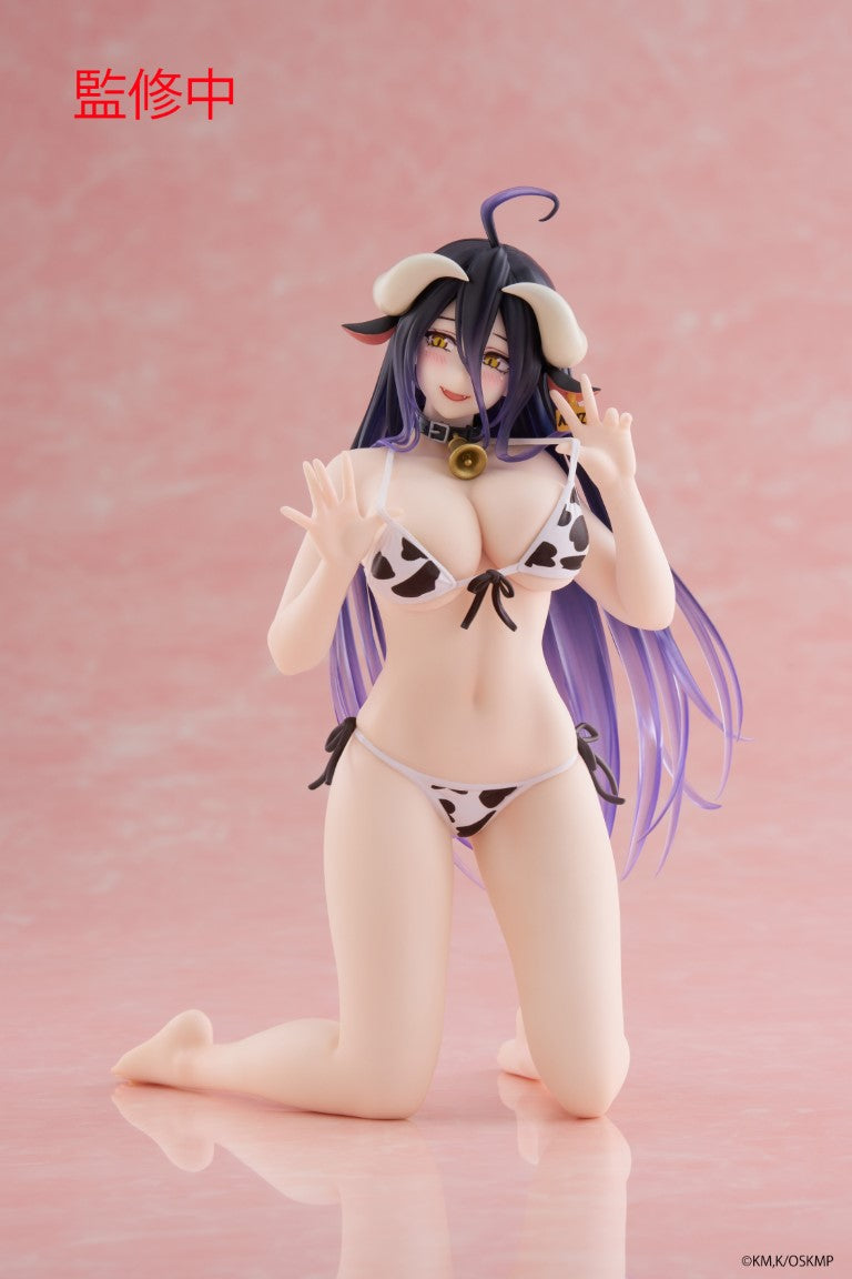 PRE-ORDER Taito - OVERLORD Desktop Cute Figure - Albedo: Cow Print Swimsuit Ver.