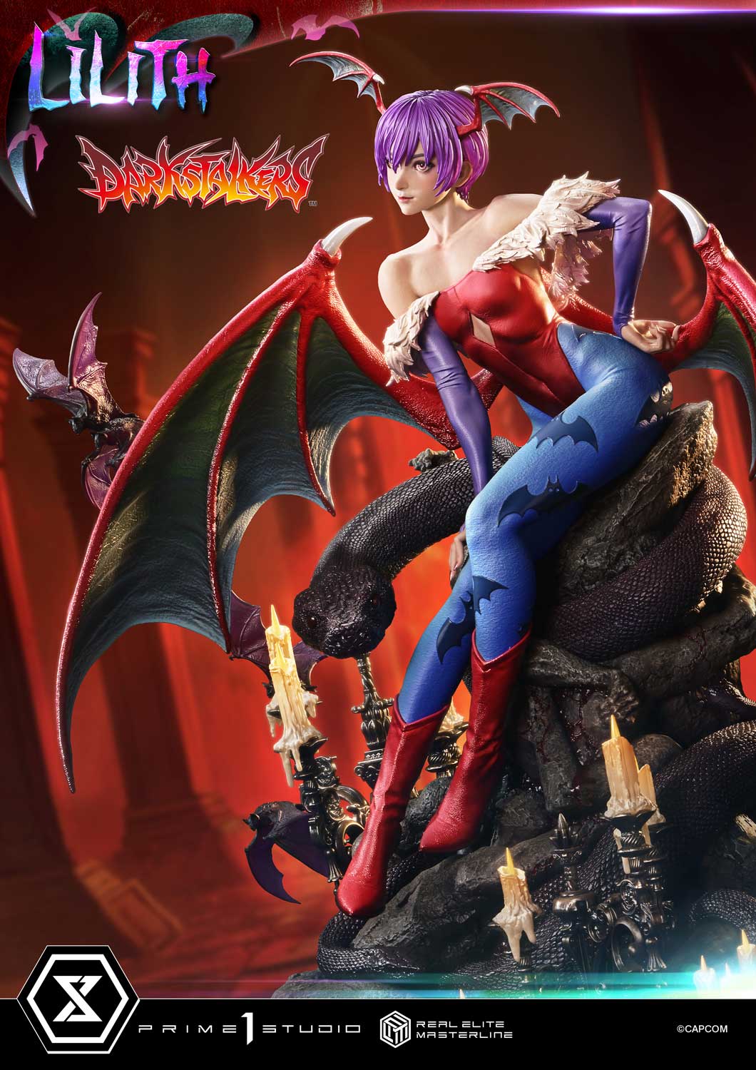 PRE-ORDER Prime 1 Studio - Real Elite Masterline - Darkstalkers - Lilith 1/4