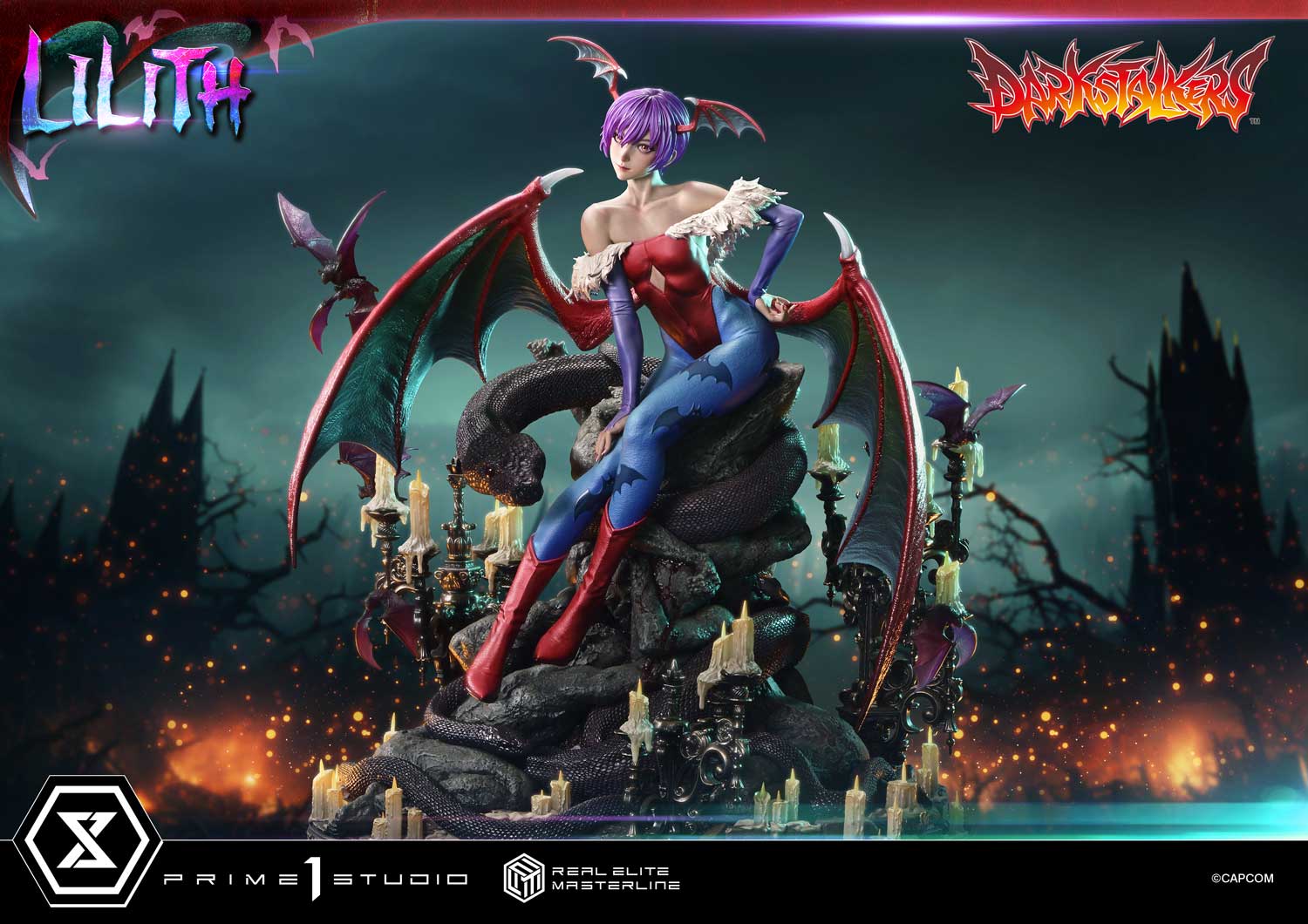 PRE-ORDER Prime 1 Studio - Real Elite Masterline - Darkstalkers - Lilith 1/4