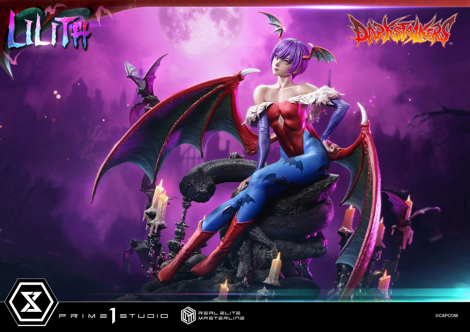 PRE-ORDER Prime 1 Studio - Real Elite Masterline - Darkstalkers - Lilith 1/4