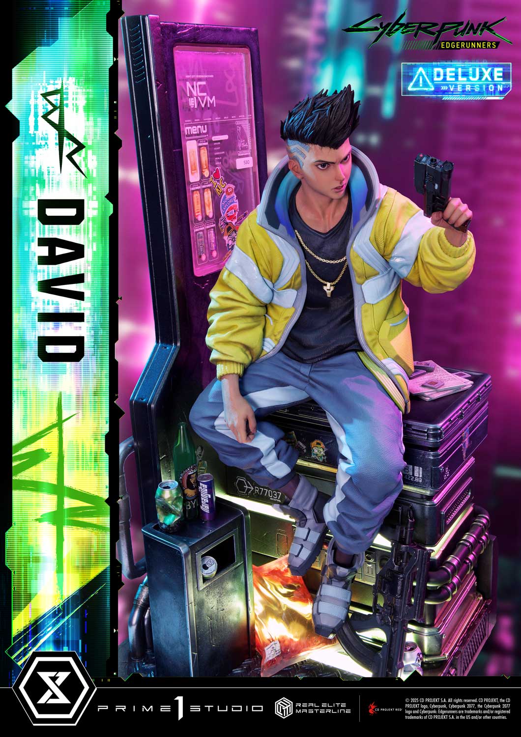 PRE-ORDER Prime 1 Studio - Real Elite Masterline - Cyberpunk: Edgerunners - David: Deluxe Bonus Version 1/4