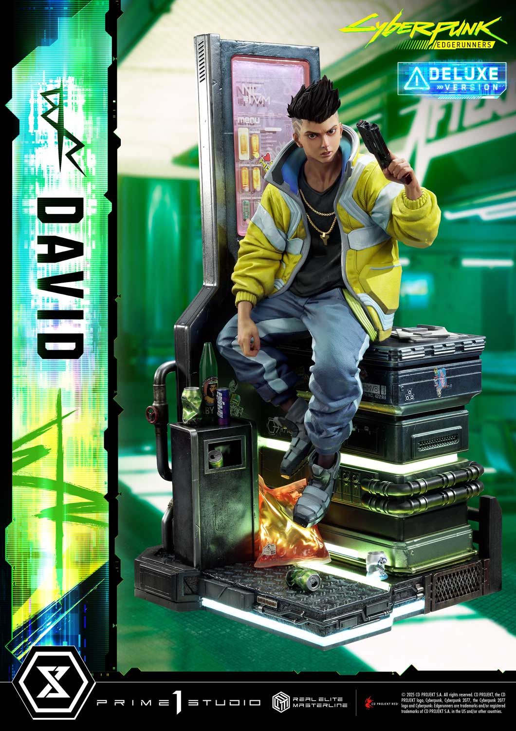 PRE-ORDER Prime 1 Studio - Real Elite Masterline - Cyberpunk: Edgerunners - David: Deluxe Bonus Version 1/4