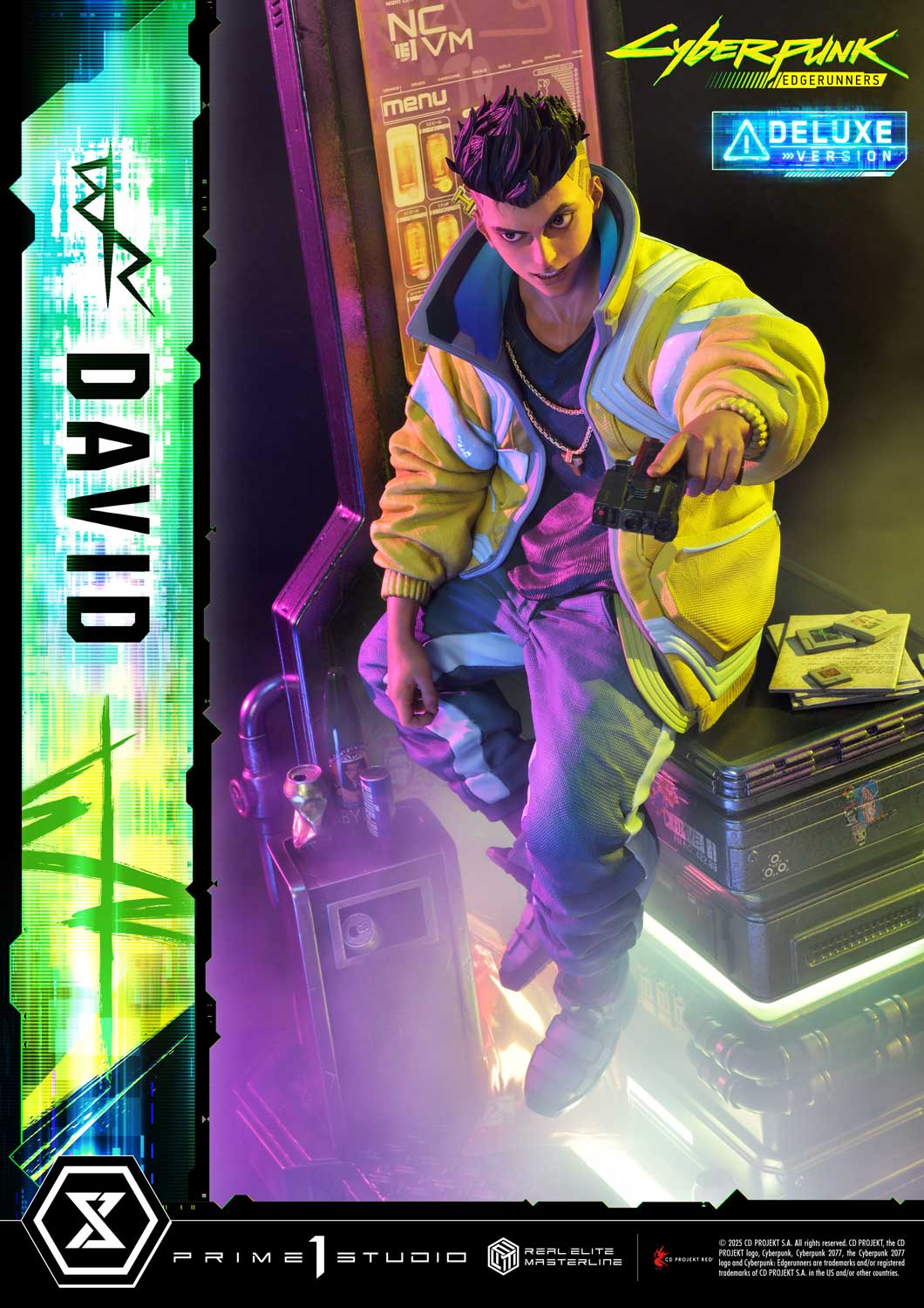 PRE-ORDER Prime 1 Studio - Real Elite Masterline - Cyberpunk: Edgerunners - David: Deluxe Bonus Version 1/4