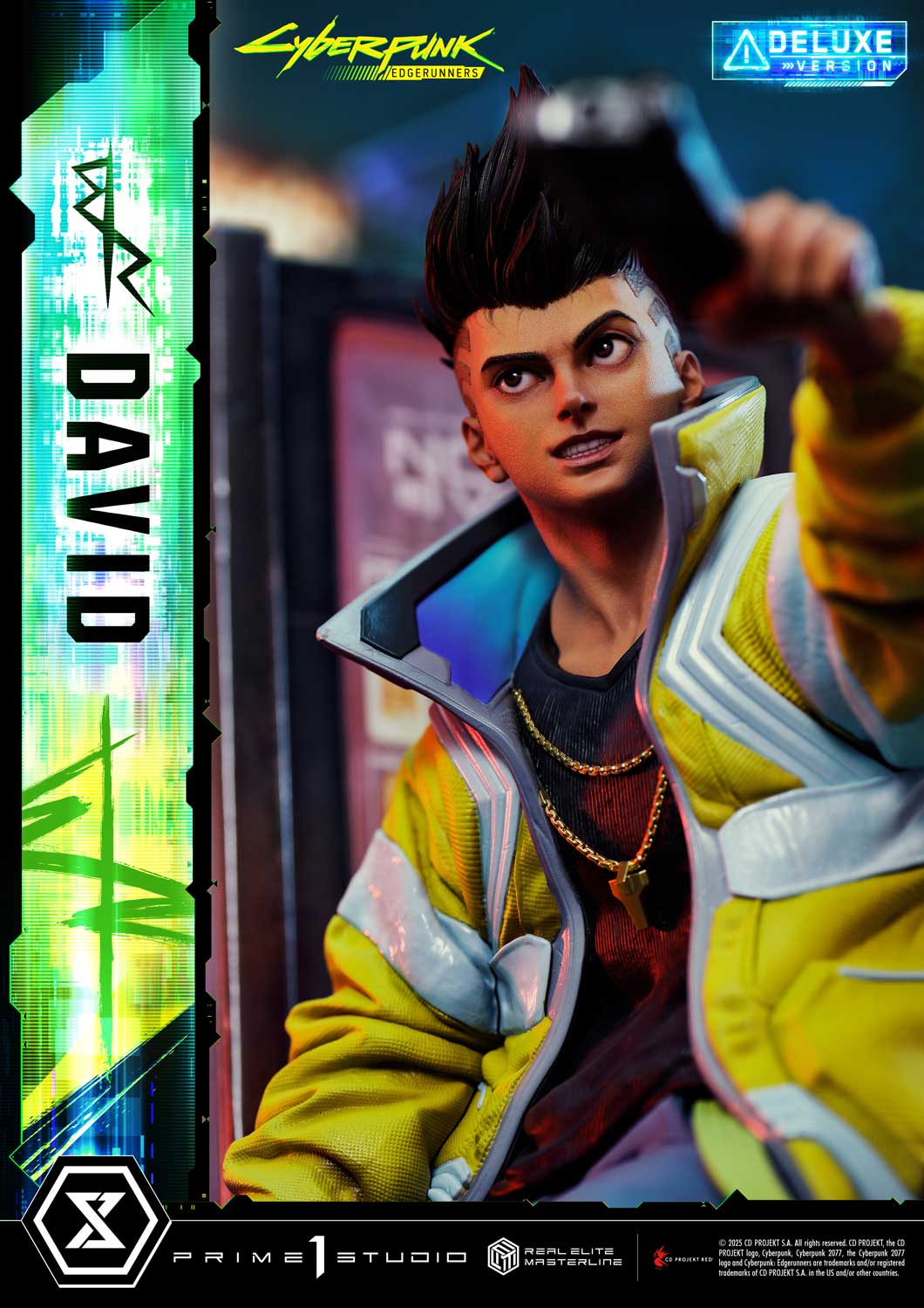 PRE-ORDER Prime 1 Studio - Real Elite Masterline - Cyberpunk: Edgerunners - David: Deluxe Bonus Version 1/4