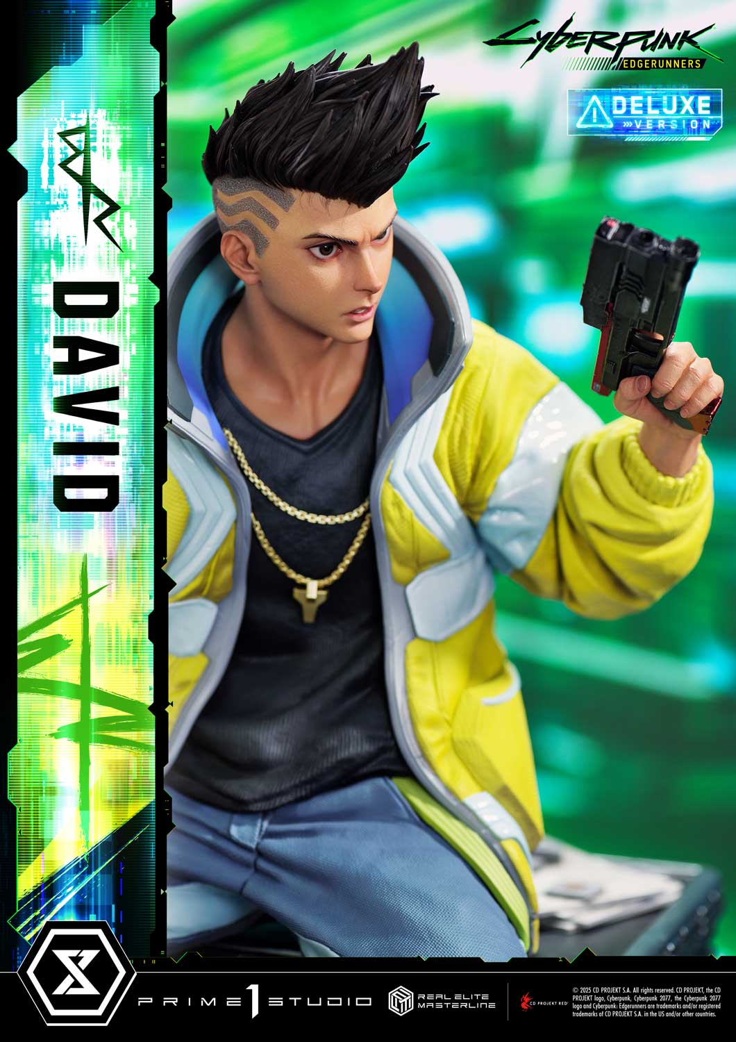 PRE-ORDER Prime 1 Studio - Real Elite Masterline - Cyberpunk: Edgerunners - David: Deluxe Bonus Version 1/4