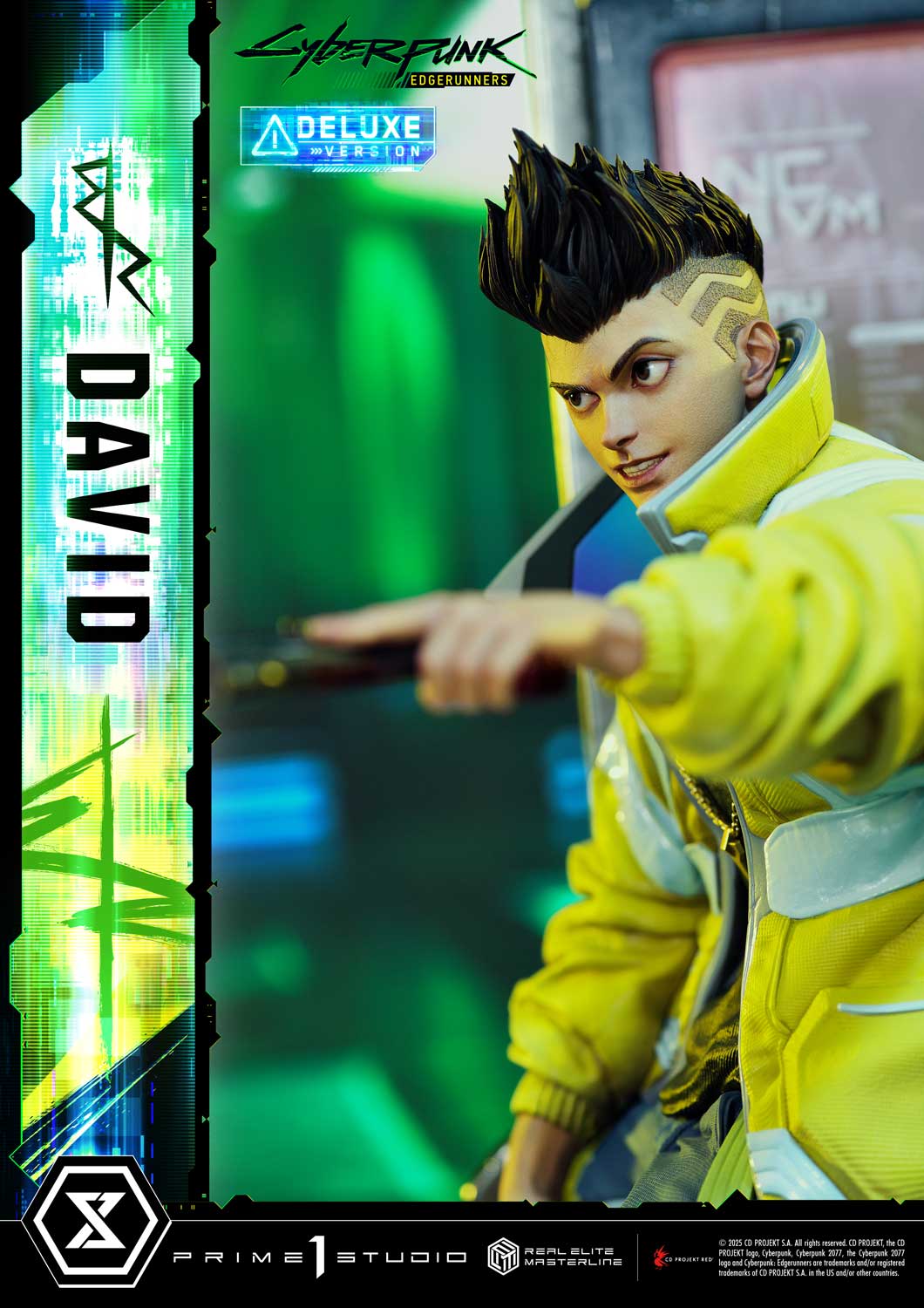PRE-ORDER Prime 1 Studio - Real Elite Masterline - Cyberpunk: Edgerunners - David: Deluxe Bonus Version 1/4