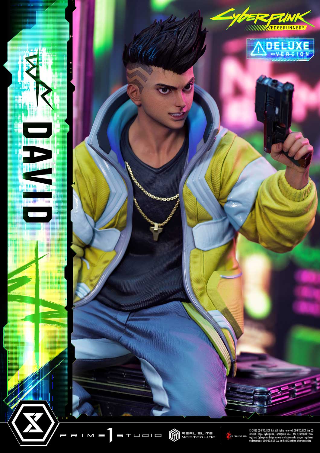 PRE-ORDER Prime 1 Studio - Real Elite Masterline - Cyberpunk: Edgerunners - David: Deluxe Bonus Version 1/4