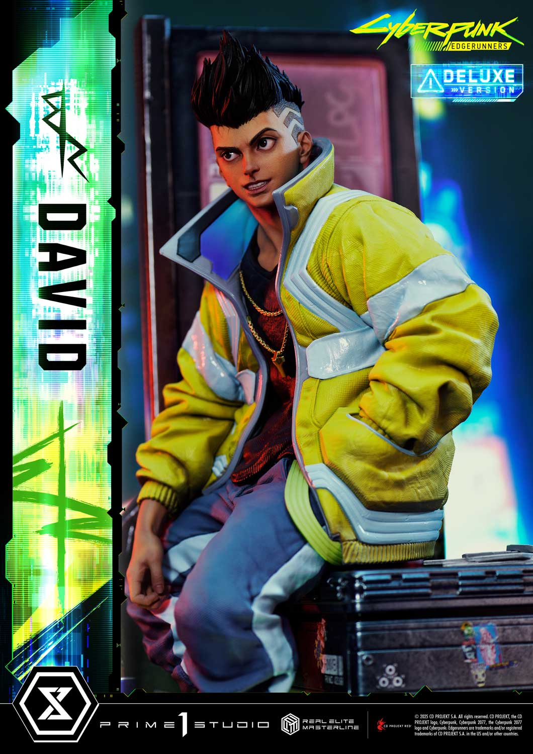 PRE-ORDER Prime 1 Studio - Real Elite Masterline - Cyberpunk: Edgerunners - David: Deluxe Bonus Version 1/4