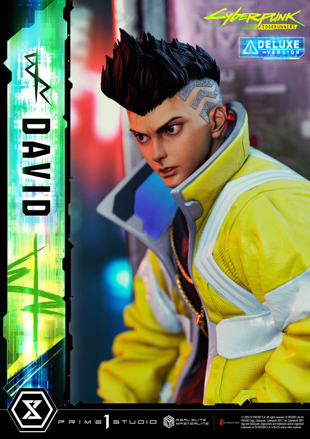 PRE-ORDER Prime 1 Studio - Real Elite Masterline - Cyberpunk: Edgerunners - David: Deluxe Bonus Version 1/4