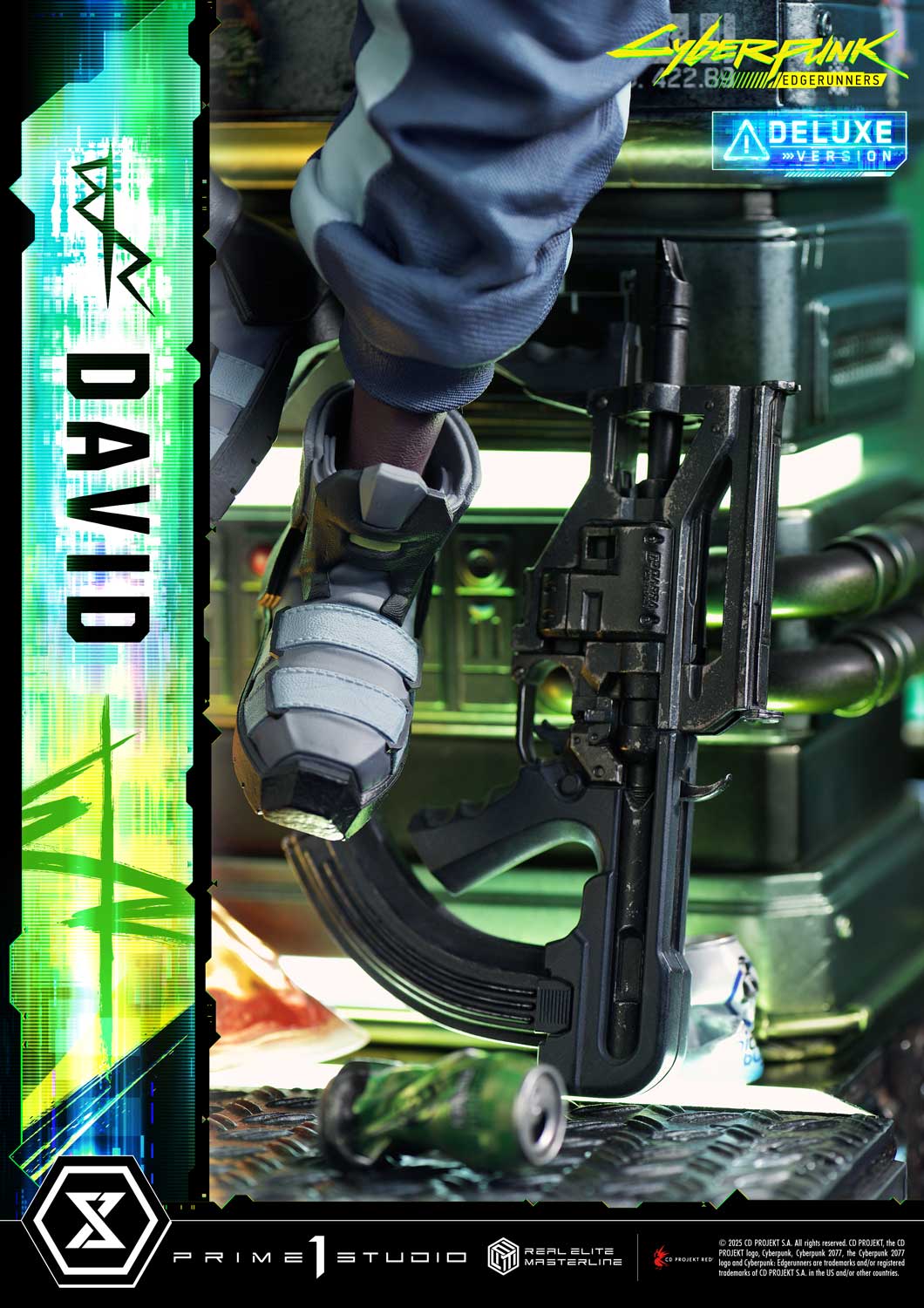 PRE-ORDER Prime 1 Studio - Real Elite Masterline - Cyberpunk: Edgerunners - David: Deluxe Bonus Version 1/4