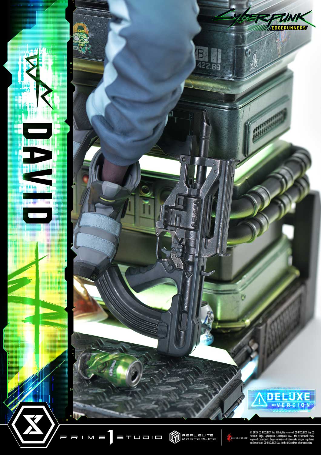 PRE-ORDER Prime 1 Studio - Real Elite Masterline - Cyberpunk: Edgerunners - David: Deluxe Bonus Version 1/4