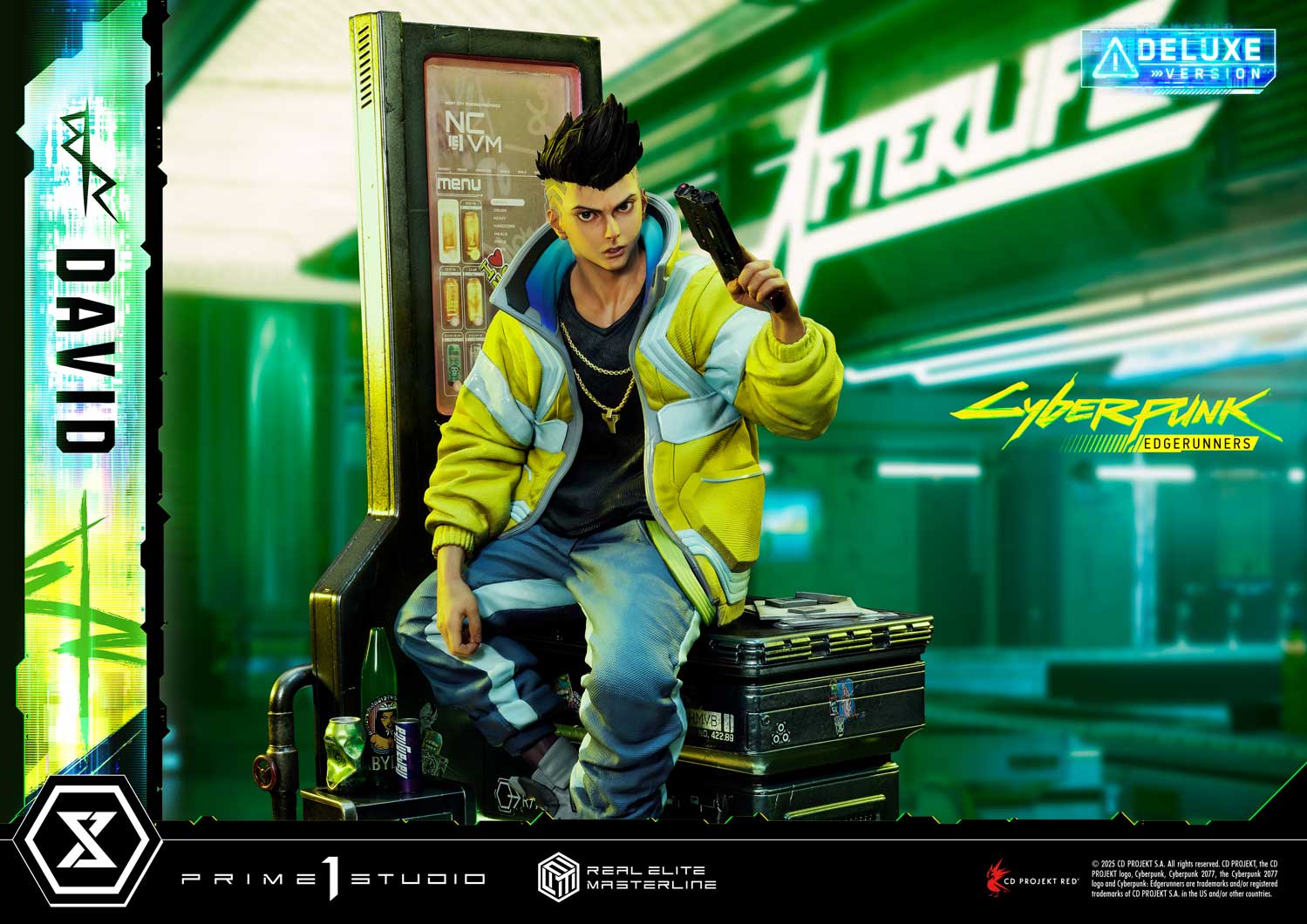 PRE-ORDER Prime 1 Studio - Real Elite Masterline - Cyberpunk: Edgerunners - David: Deluxe Bonus Version 1/4
