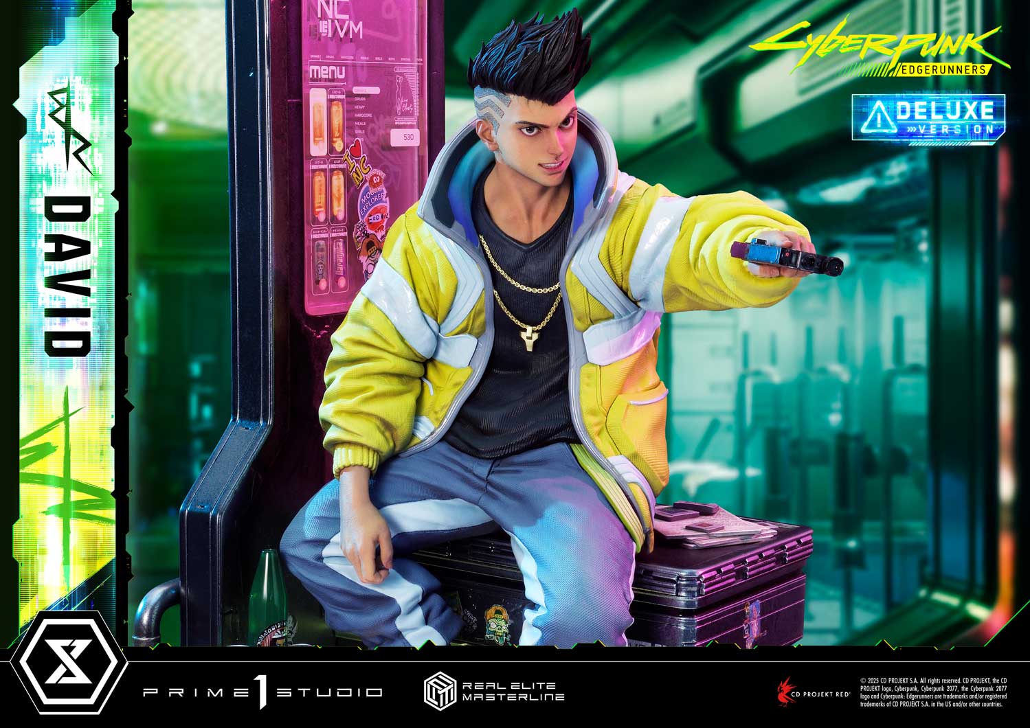 PRE-ORDER Prime 1 Studio - Real Elite Masterline - Cyberpunk: Edgerunners - David: Deluxe Bonus Version 1/4