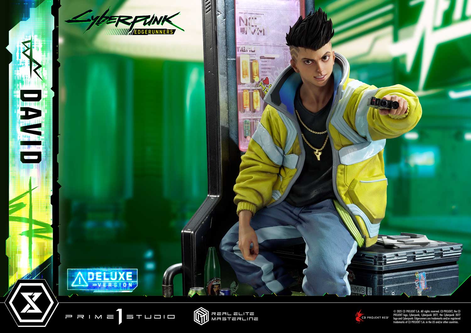 PRE-ORDER Prime 1 Studio - Real Elite Masterline - Cyberpunk: Edgerunners - David: Deluxe Bonus Version 1/4
