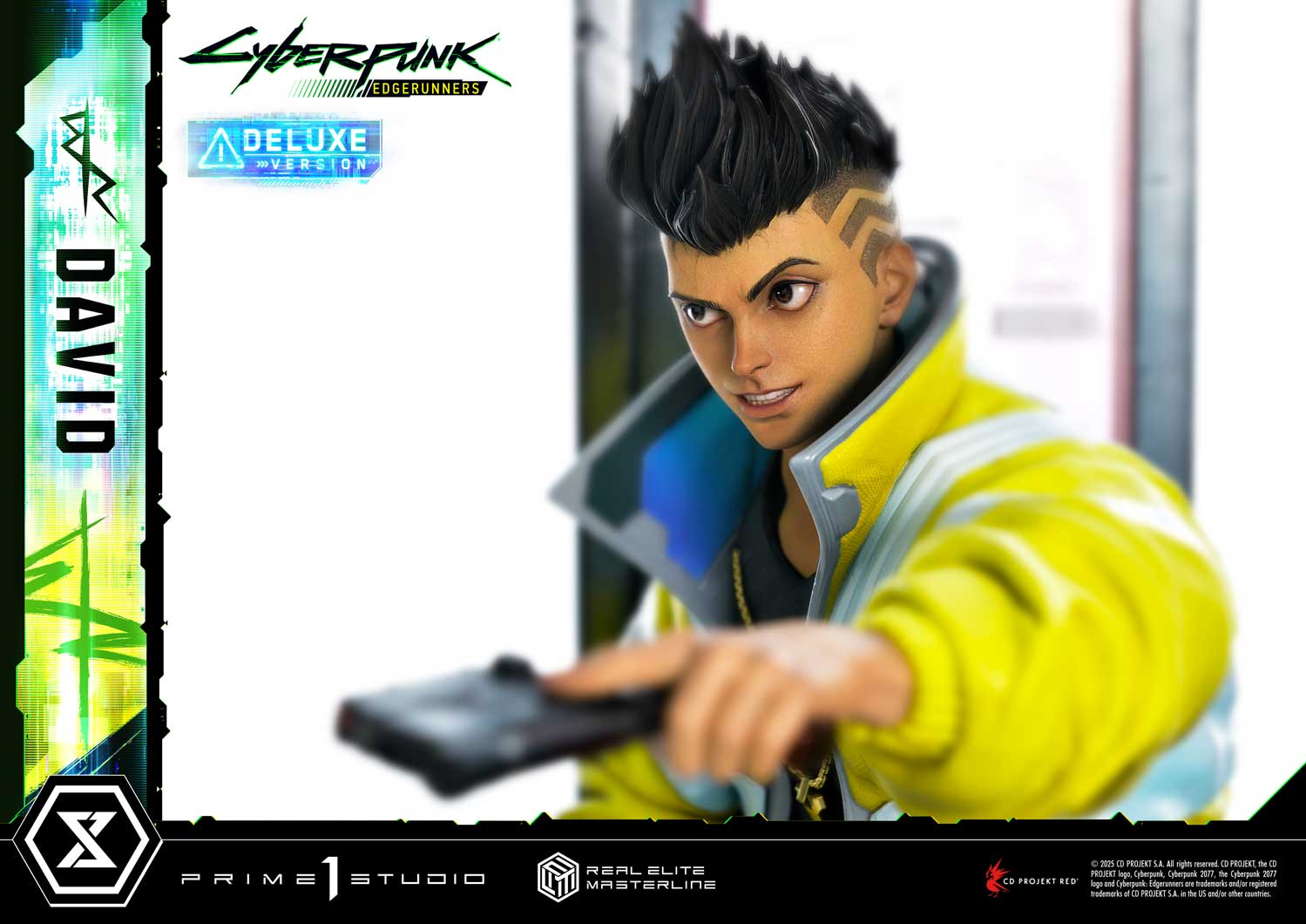 PRE-ORDER Prime 1 Studio - Real Elite Masterline - Cyberpunk: Edgerunners - David: Deluxe Bonus Version 1/4