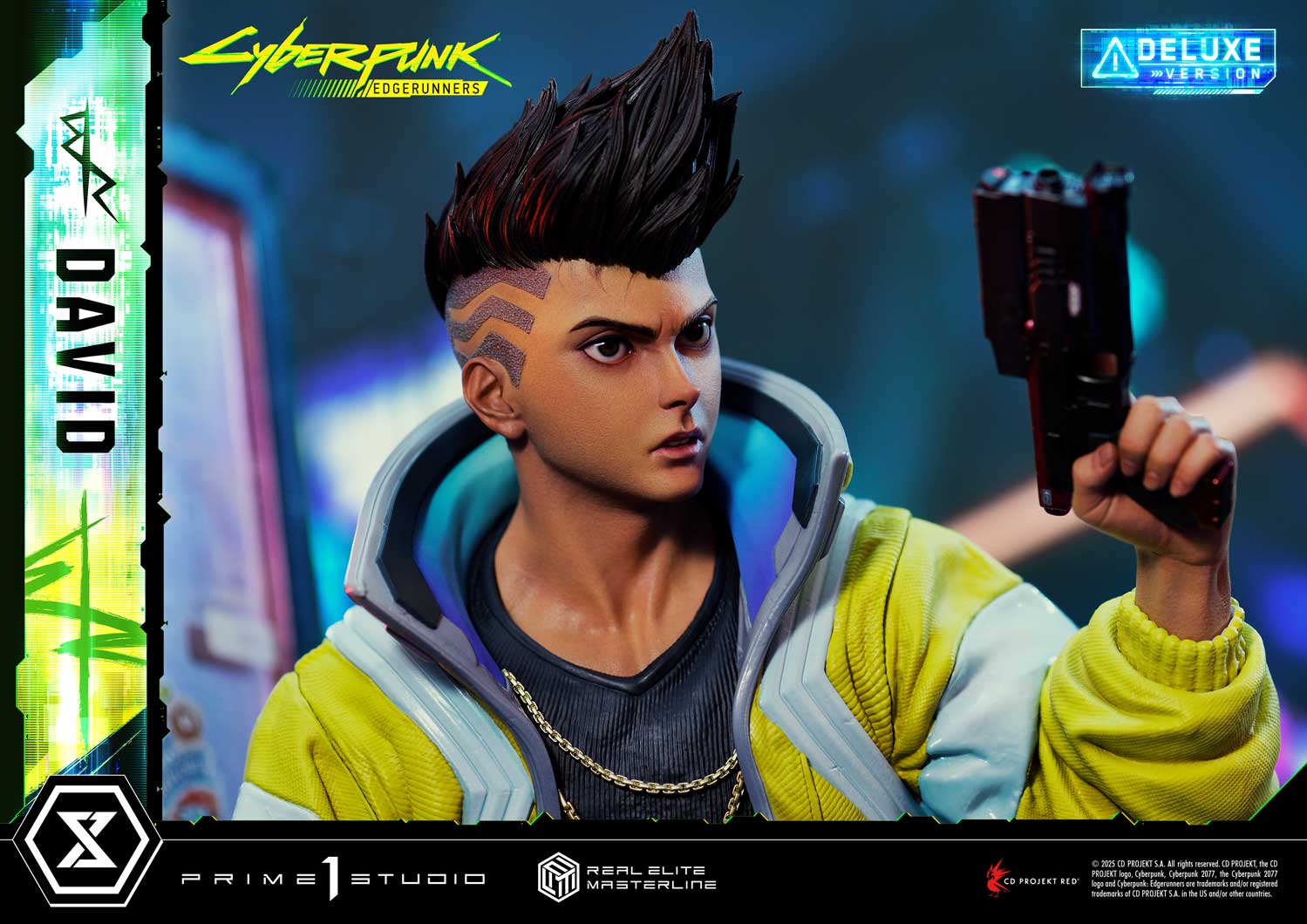PRE-ORDER Prime 1 Studio - Real Elite Masterline - Cyberpunk: Edgerunners - David: Deluxe Bonus Version 1/4