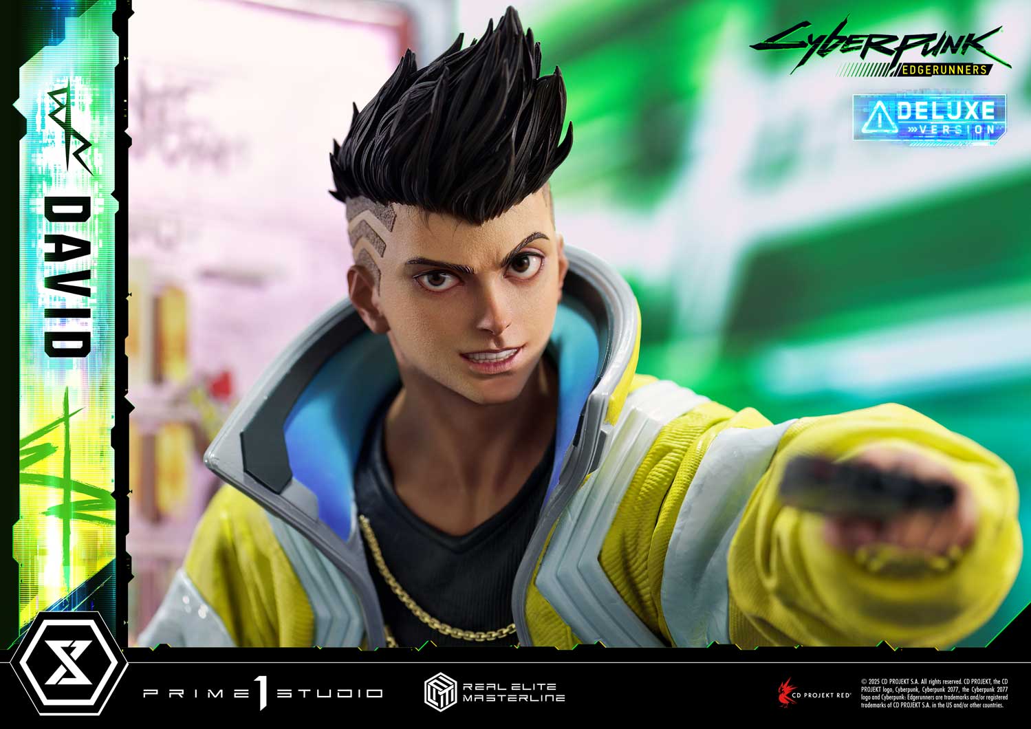 PRE-ORDER Prime 1 Studio - Real Elite Masterline - Cyberpunk: Edgerunners - David: Deluxe Bonus Version 1/4