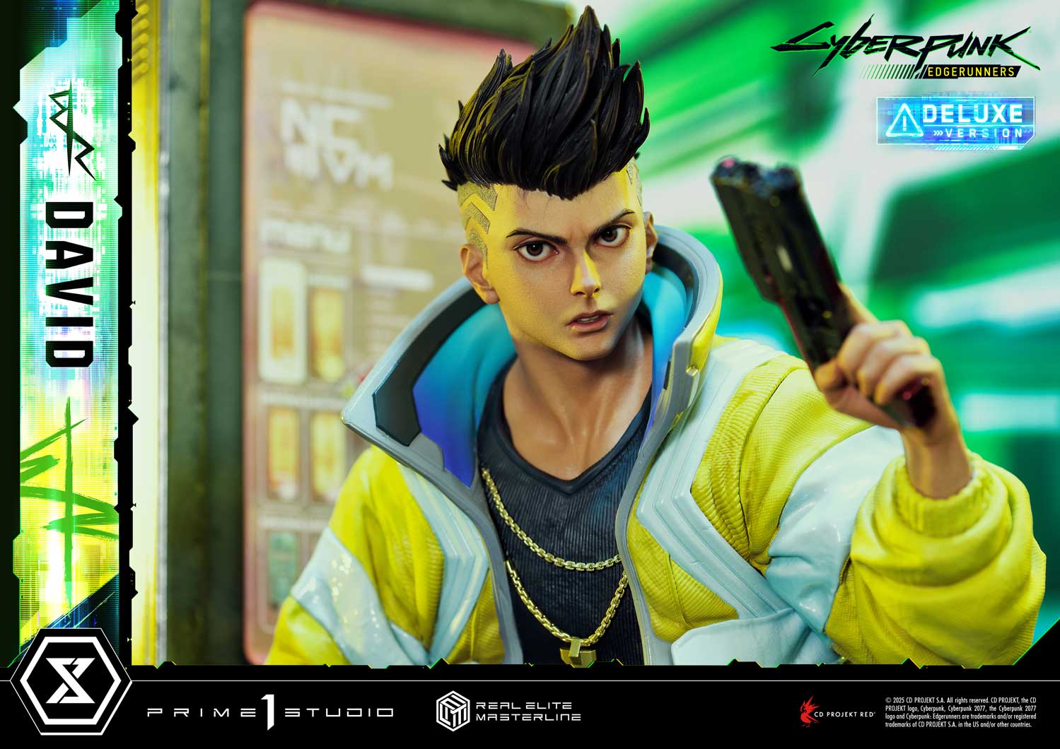 PRE-ORDER Prime 1 Studio - Real Elite Masterline - Cyberpunk: Edgerunners - David: Deluxe Bonus Version 1/4