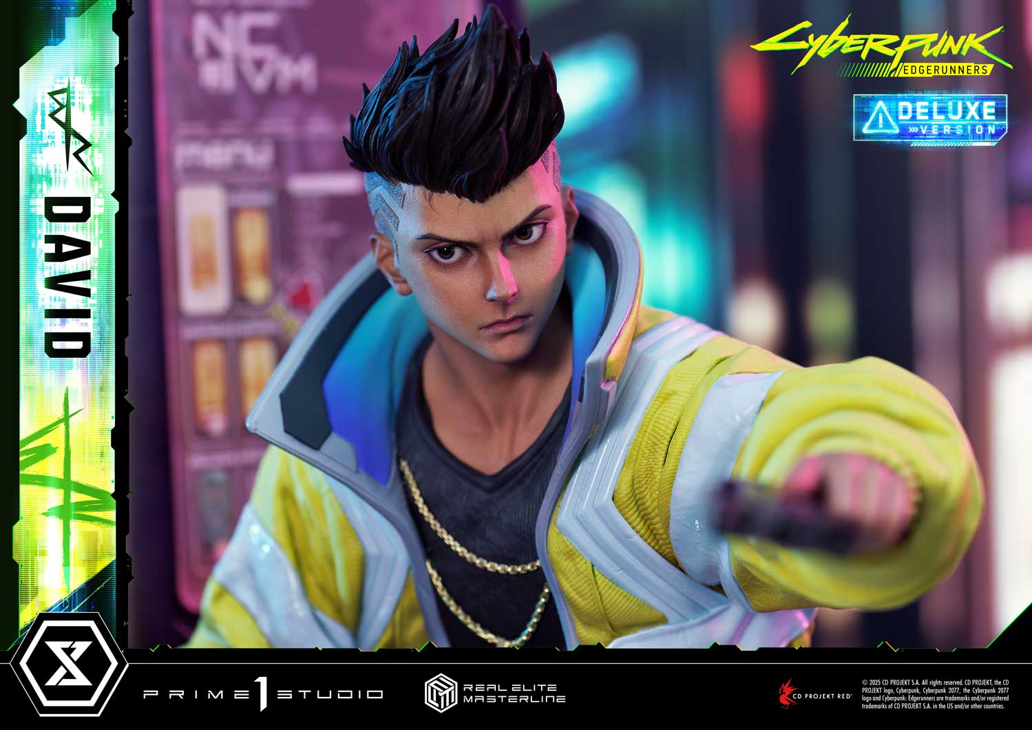 PRE-ORDER Prime 1 Studio - Real Elite Masterline - Cyberpunk: Edgerunners - David: Deluxe Bonus Version 1/4