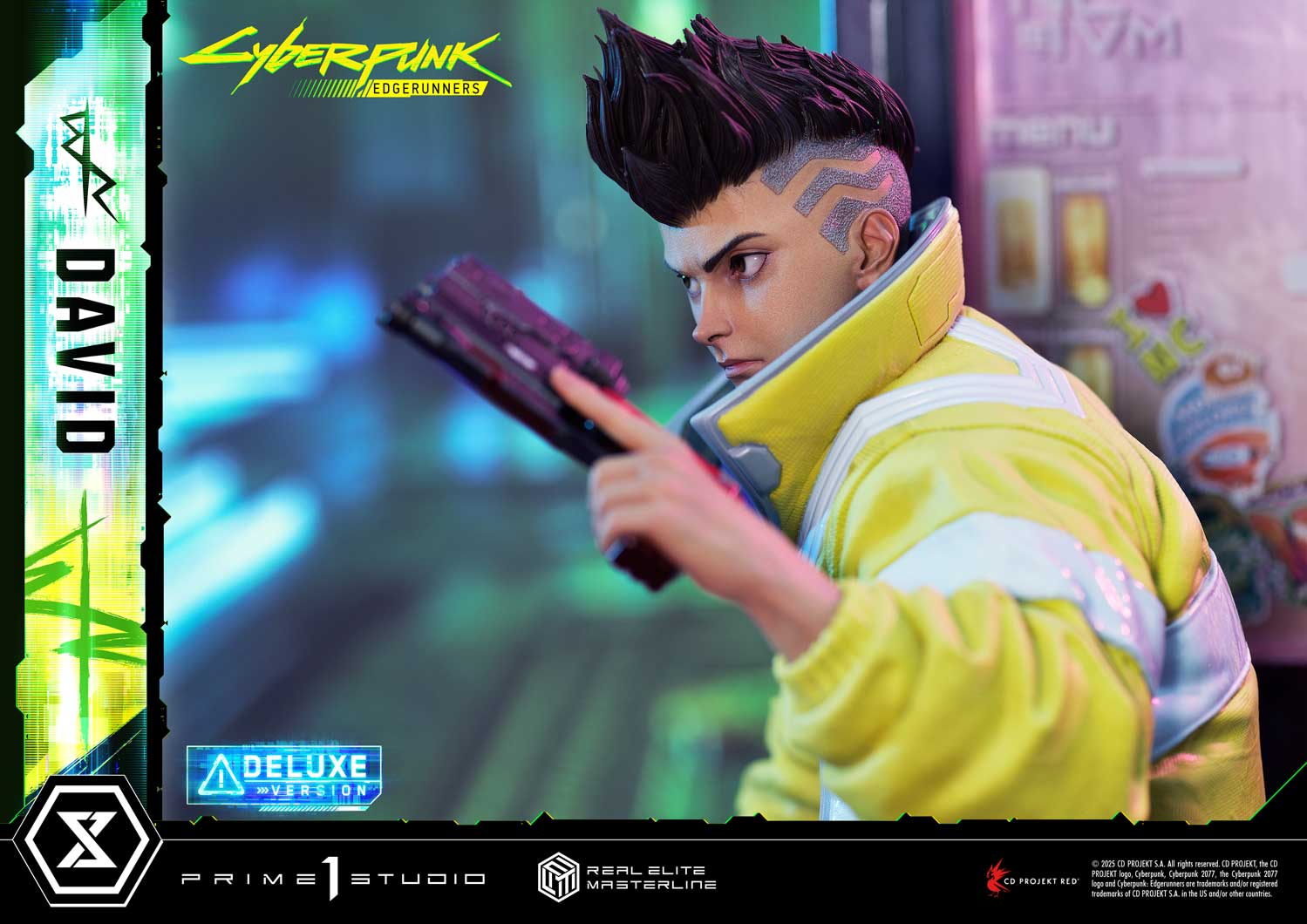 PRE-ORDER Prime 1 Studio - Real Elite Masterline - Cyberpunk: Edgerunners - David: Deluxe Bonus Version 1/4