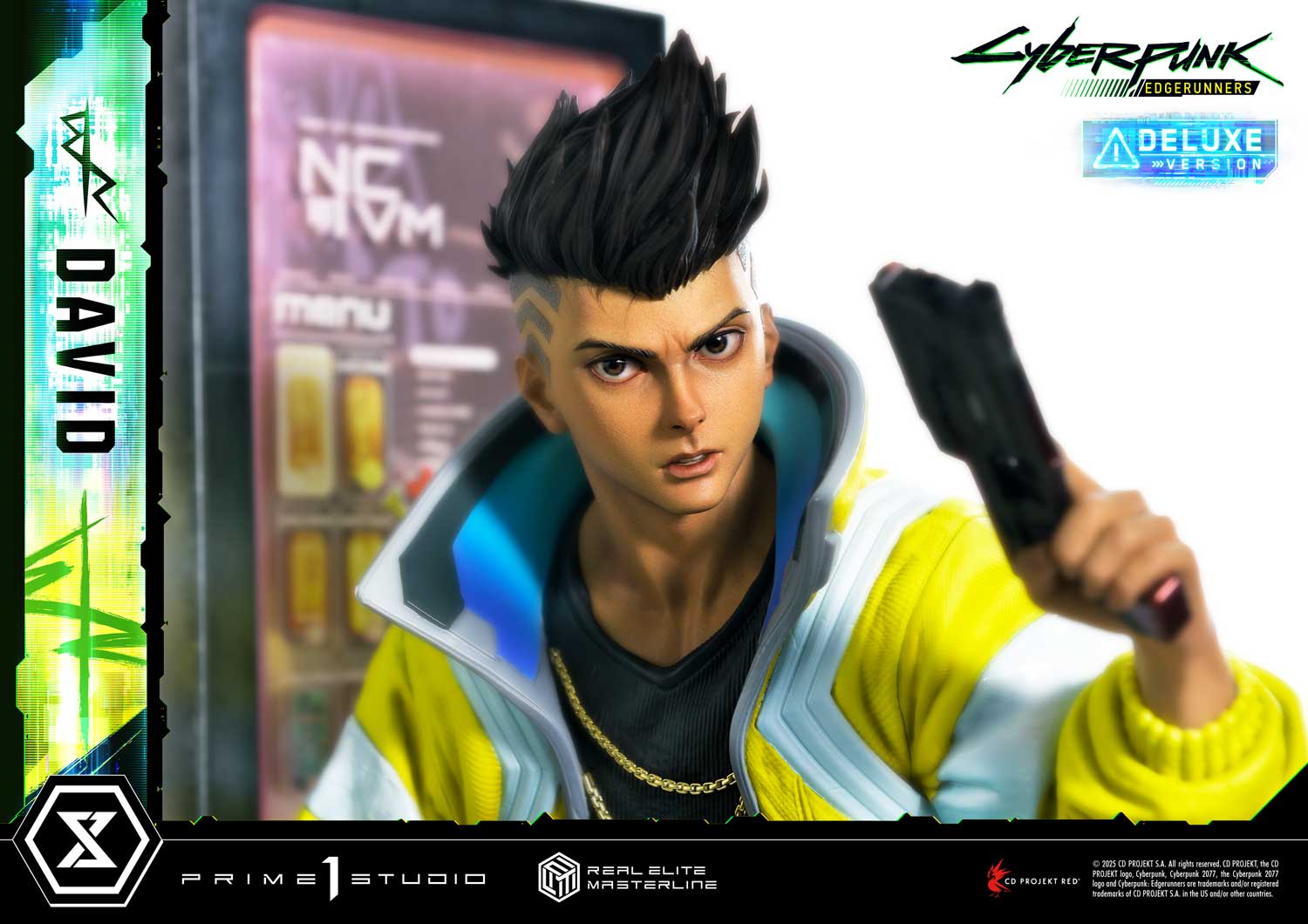 PRE-ORDER Prime 1 Studio - Real Elite Masterline - Cyberpunk: Edgerunners - David: Deluxe Bonus Version 1/4