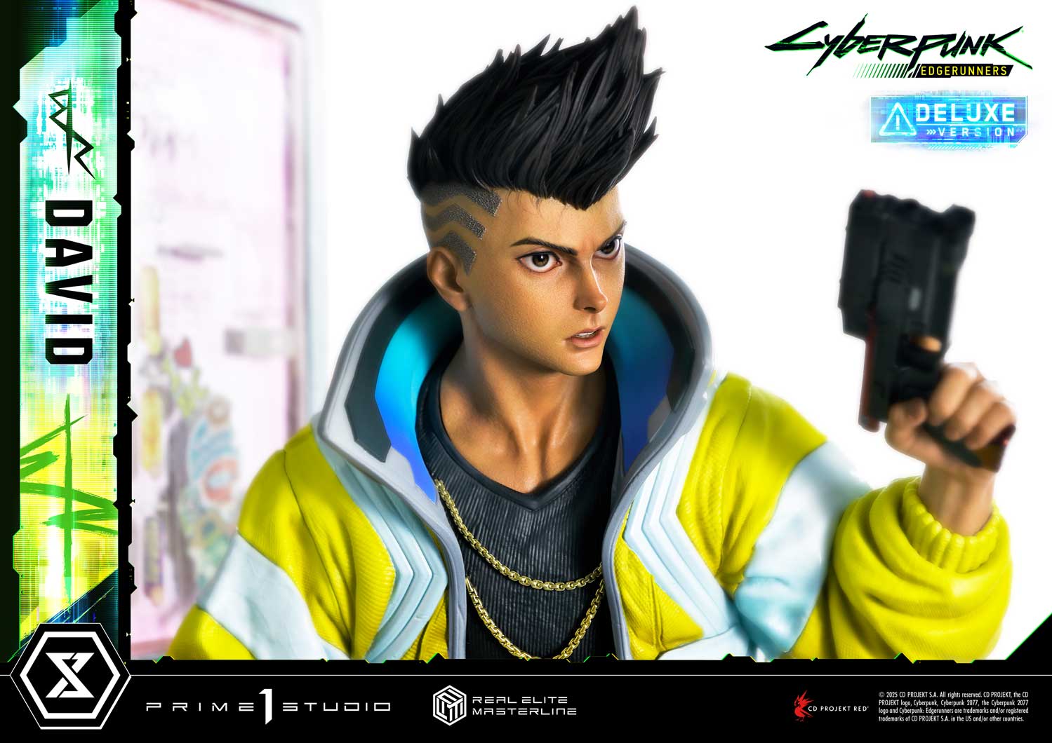 PRE-ORDER Prime 1 Studio - Real Elite Masterline - Cyberpunk: Edgerunners - David: Deluxe Bonus Version 1/4