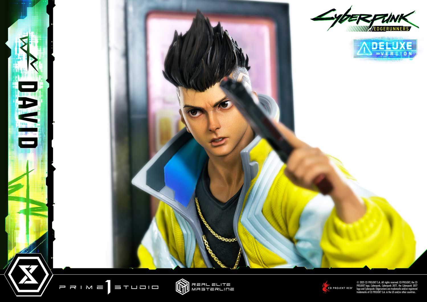 PRE-ORDER Prime 1 Studio - Real Elite Masterline - Cyberpunk: Edgerunners - David: Deluxe Bonus Version 1/4