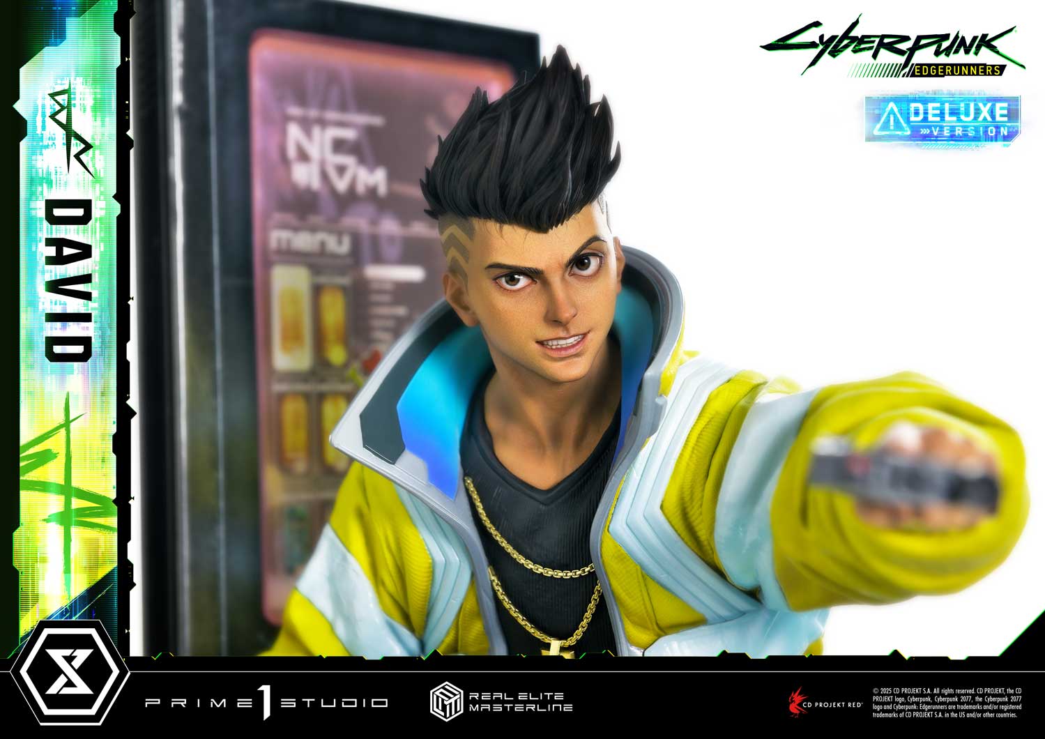 PRE-ORDER Prime 1 Studio - Real Elite Masterline - Cyberpunk: Edgerunners - David: Deluxe Bonus Version 1/4