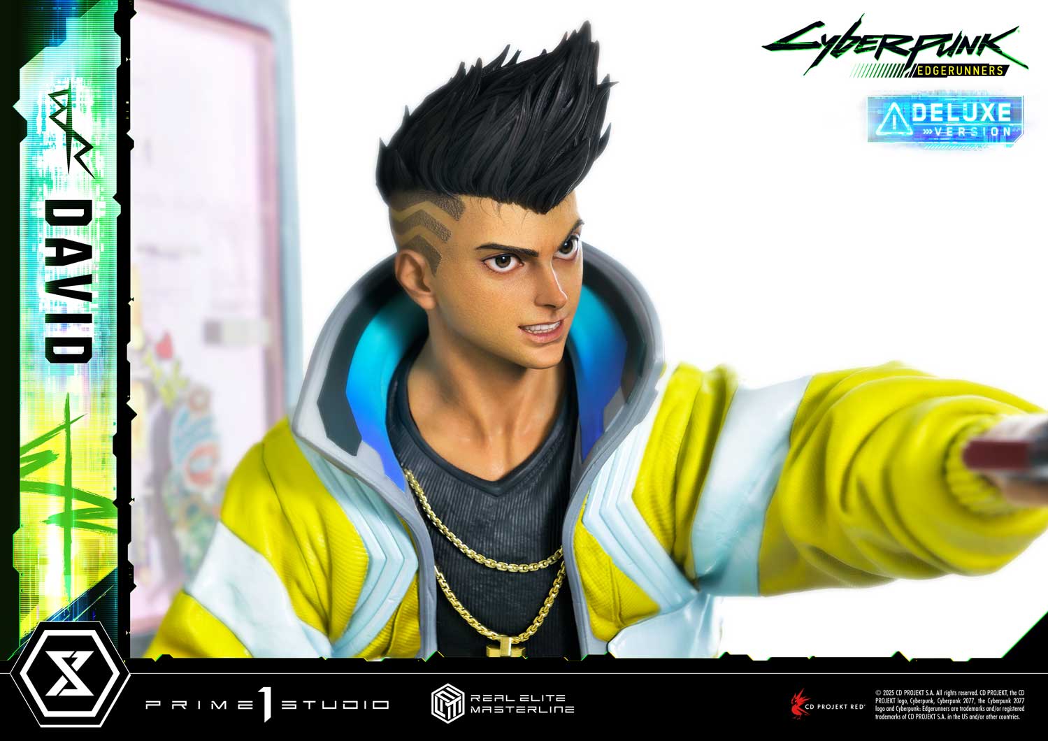 PRE-ORDER Prime 1 Studio - Real Elite Masterline - Cyberpunk: Edgerunners - David: Deluxe Bonus Version 1/4