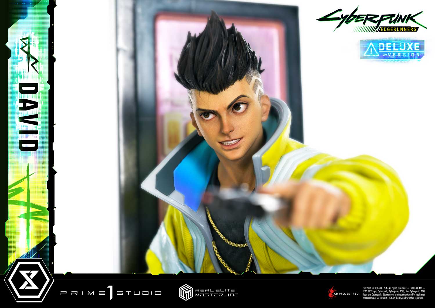 PRE-ORDER Prime 1 Studio - Real Elite Masterline - Cyberpunk: Edgerunners - David: Deluxe Bonus Version 1/4
