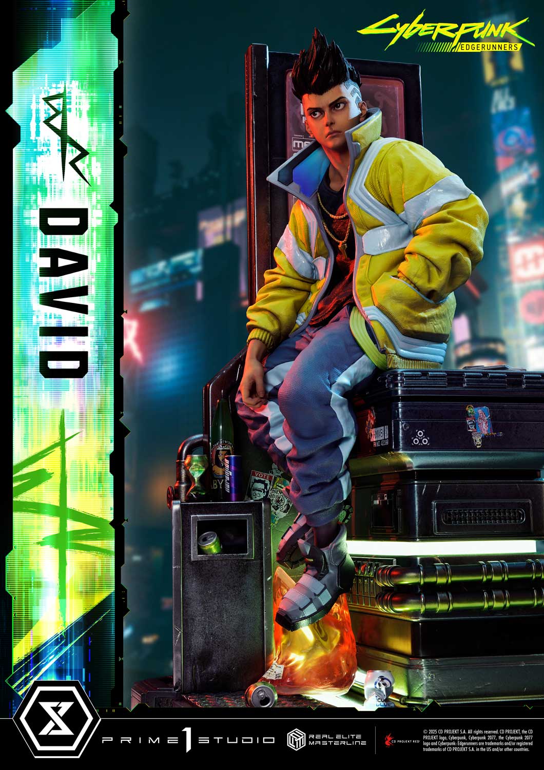 PRE-ORDER Prime 1 Studio - Real Elite Masterline - Cyberpunk: Edgerunners - David: Deluxe Bonus Version 1/4