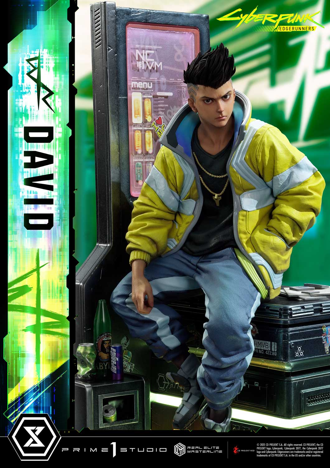 PRE-ORDER Prime 1 Studio - Real Elite Masterline - Cyberpunk: Edgerunners - David: Deluxe Bonus Version 1/4